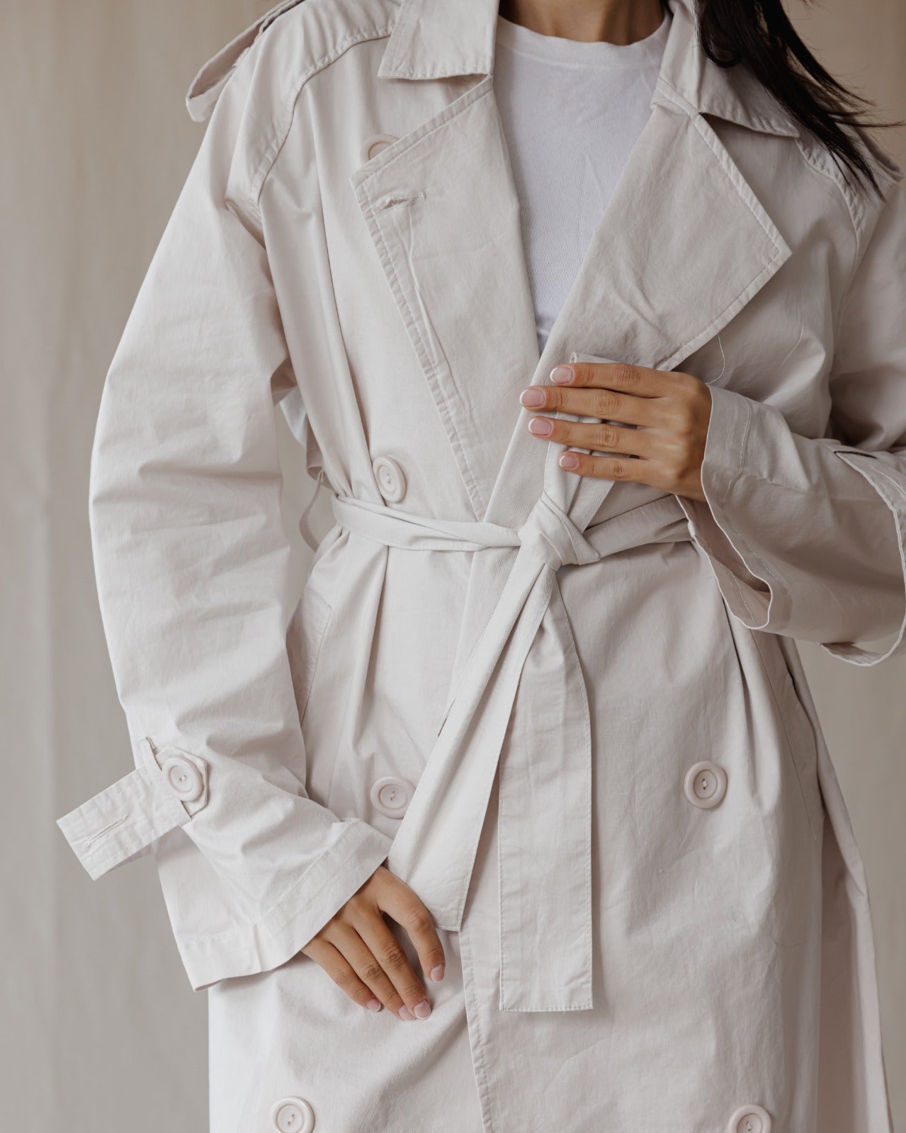 Relax Fit Trench Coat Beige