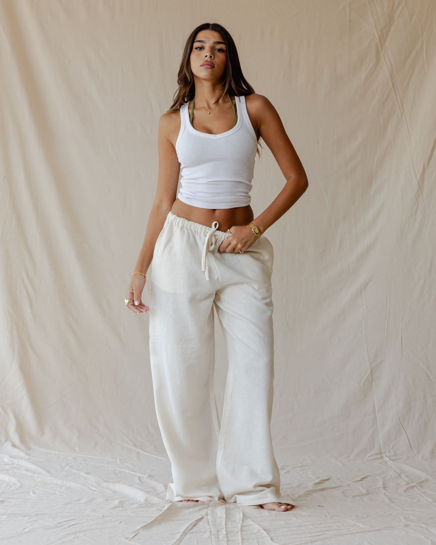 Liora Off-White Pants
