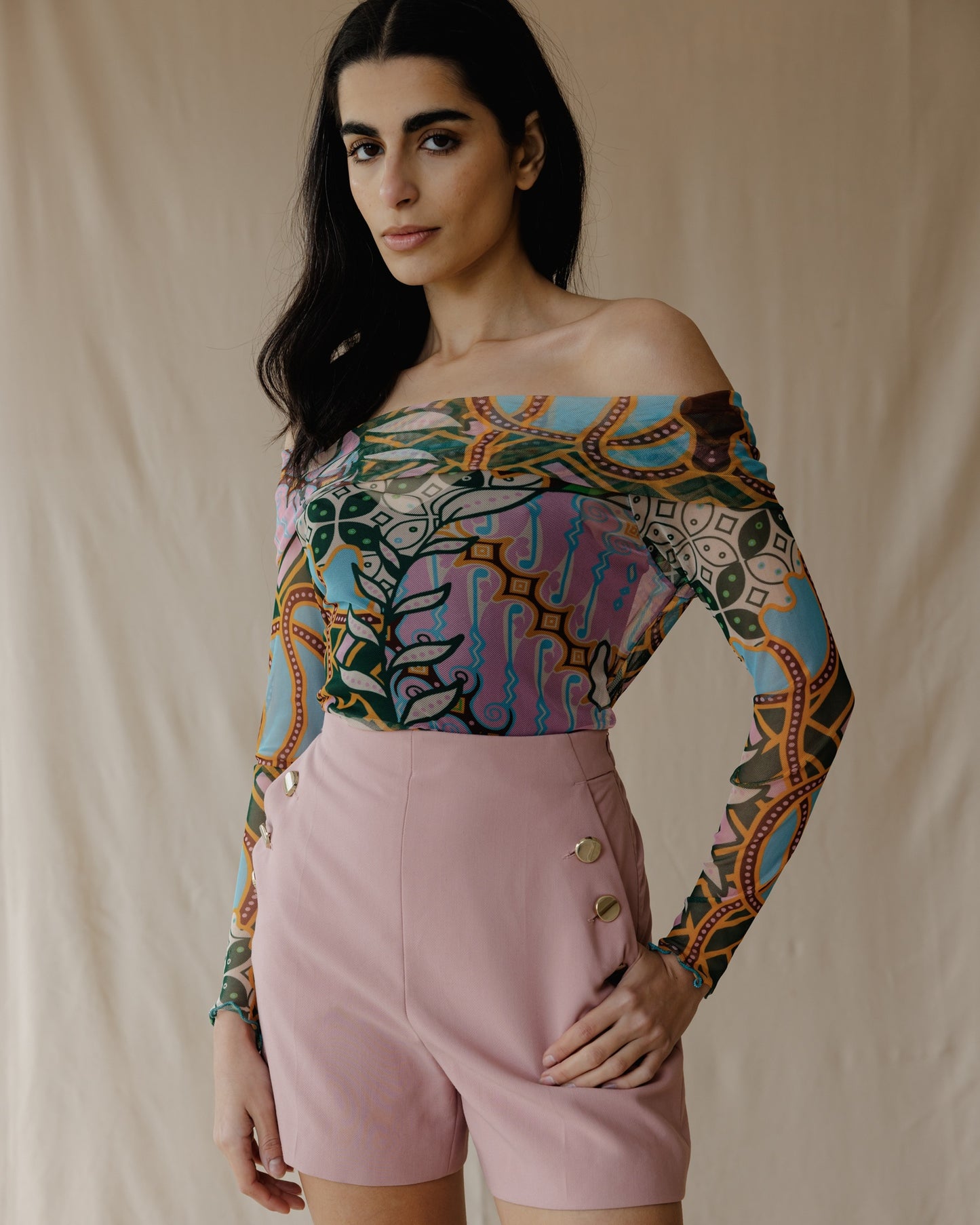 Emerald Oasis Mesh Top