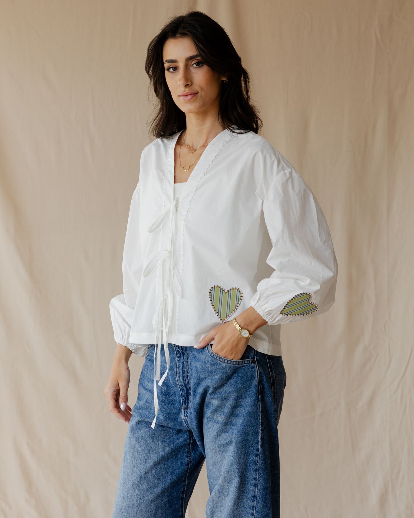 Heartstrings White Blouse