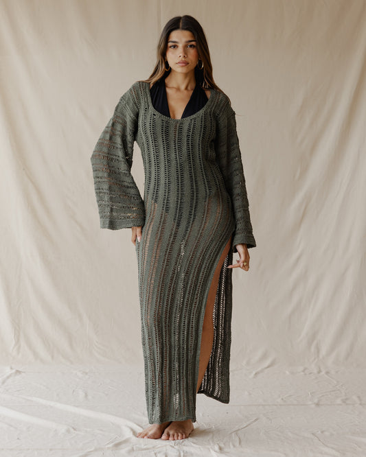 Waves & Weave Cover-Up Olive