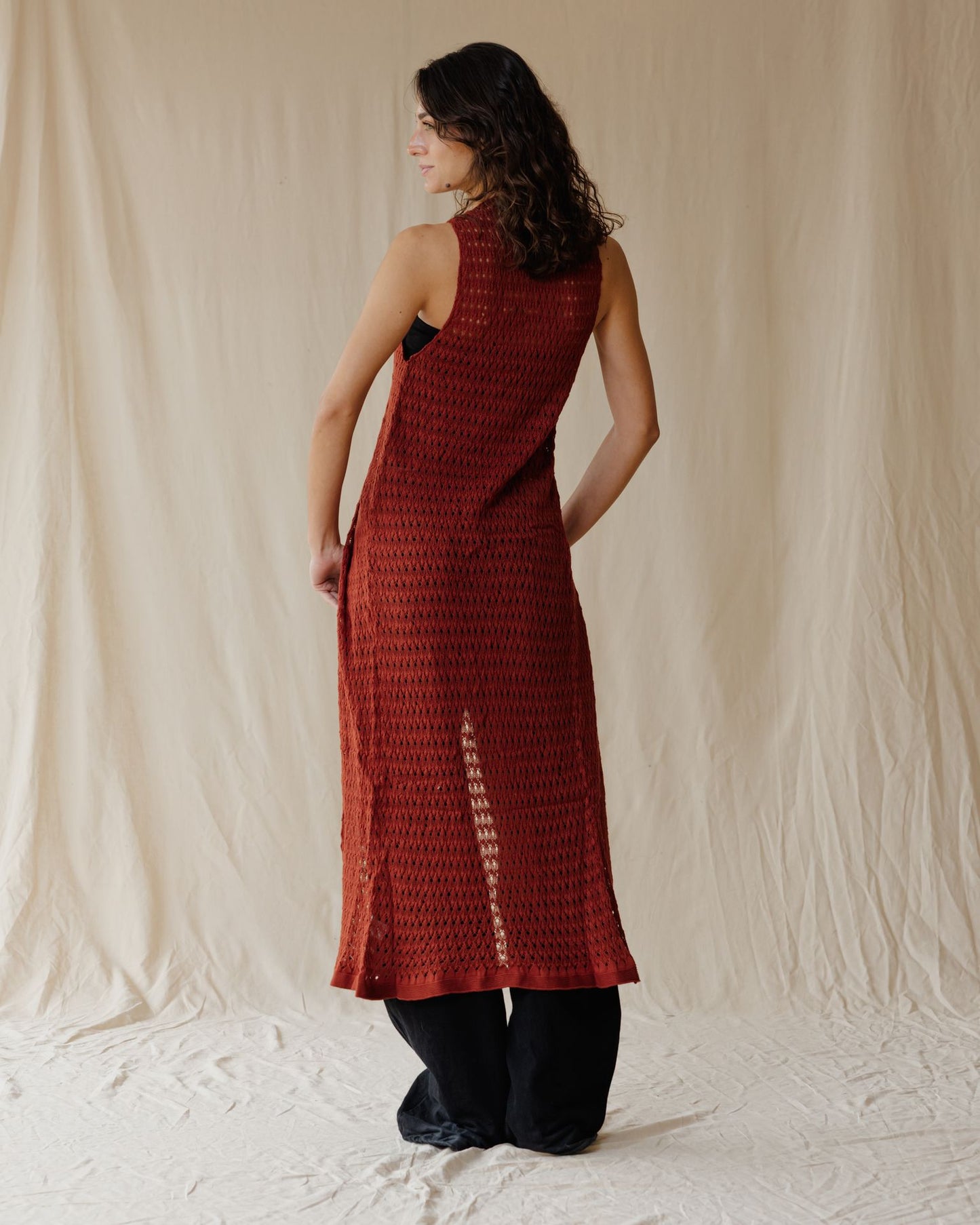 Sunset Trico Brick Cardigan