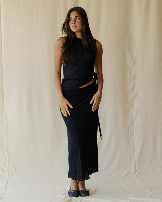 Terra Lace Black Skirt