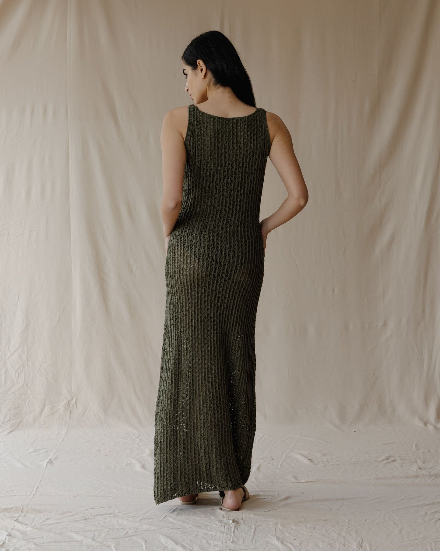 Haven Olive Knit Dress