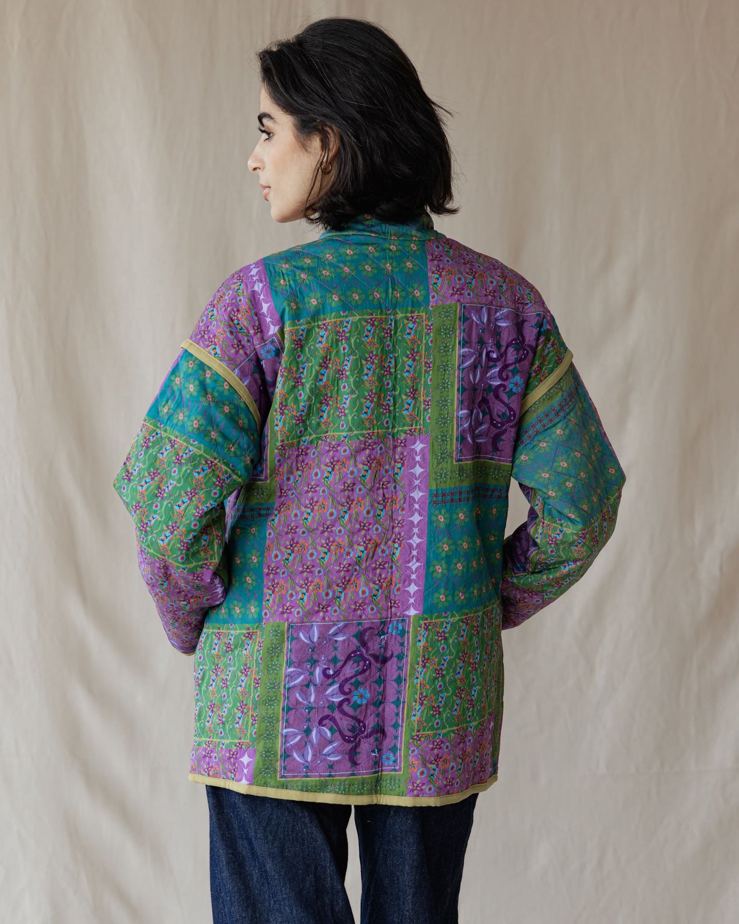 Lavender Blossoms Oversized Jacket