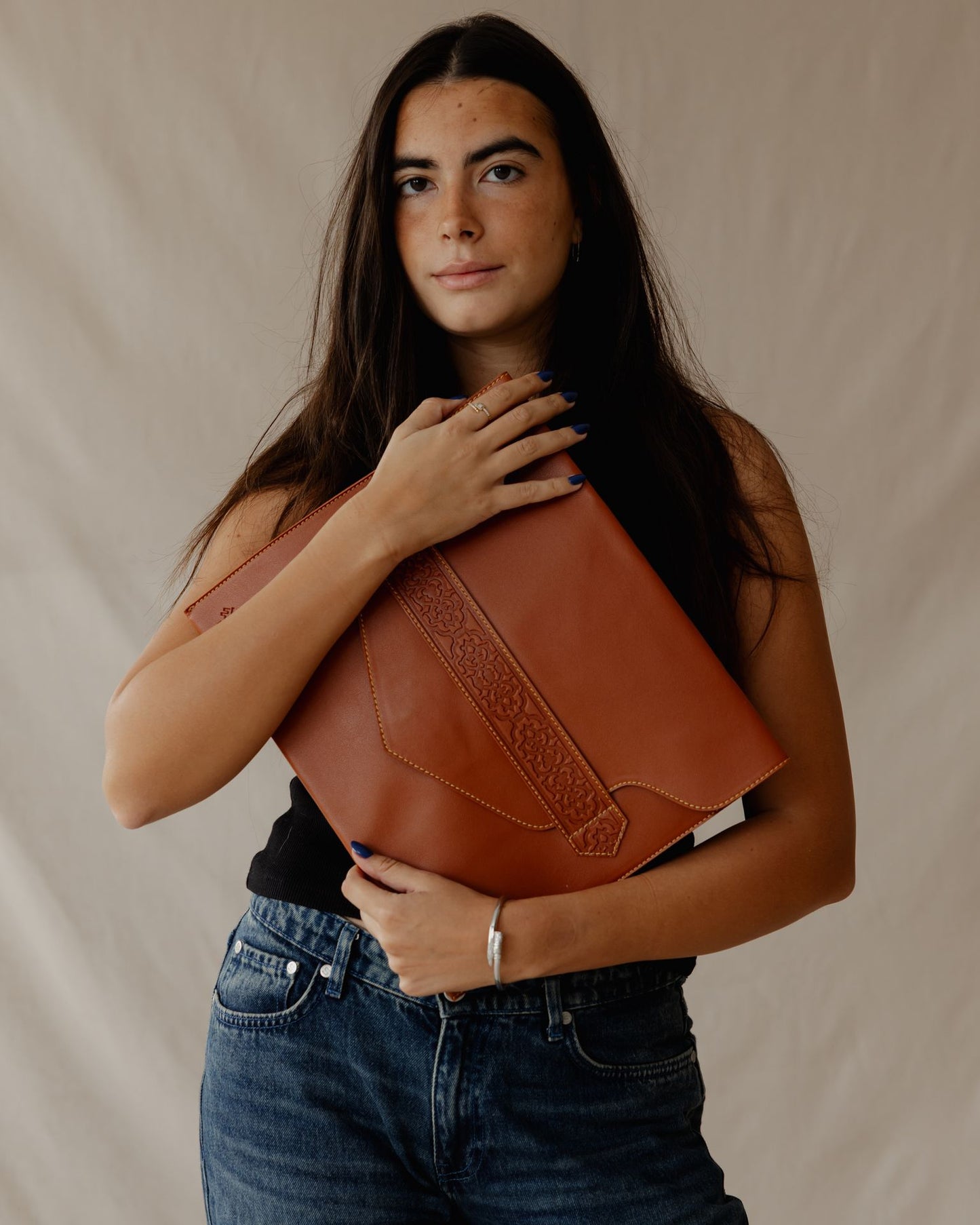 Secret Garden Laptop Sleeve Havane