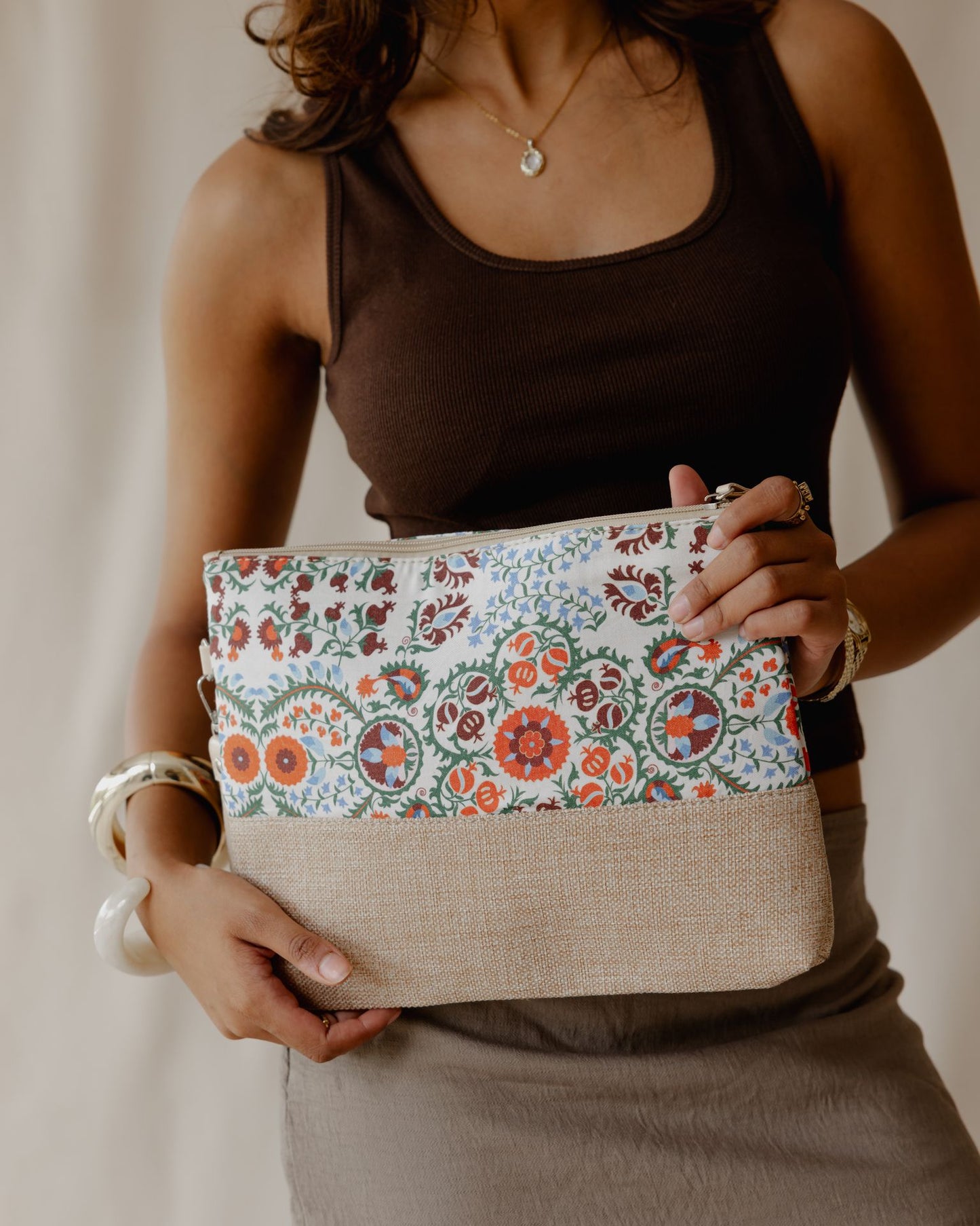 Paisley Swirl Beach Pouch