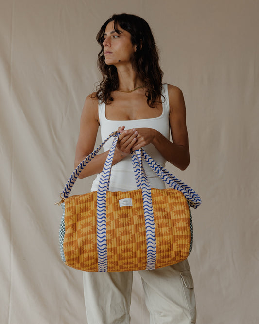 Sunduness Orange Duffle Bag