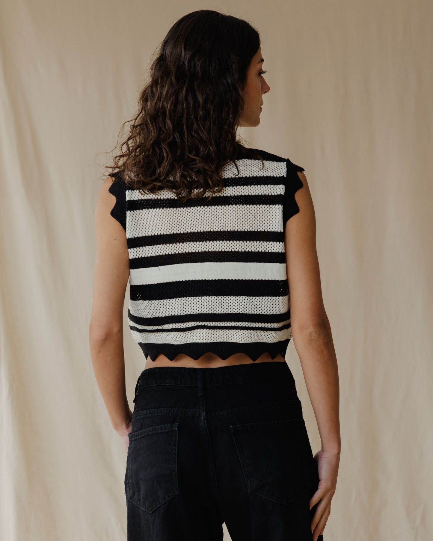 Onyx Swirl Knit Top