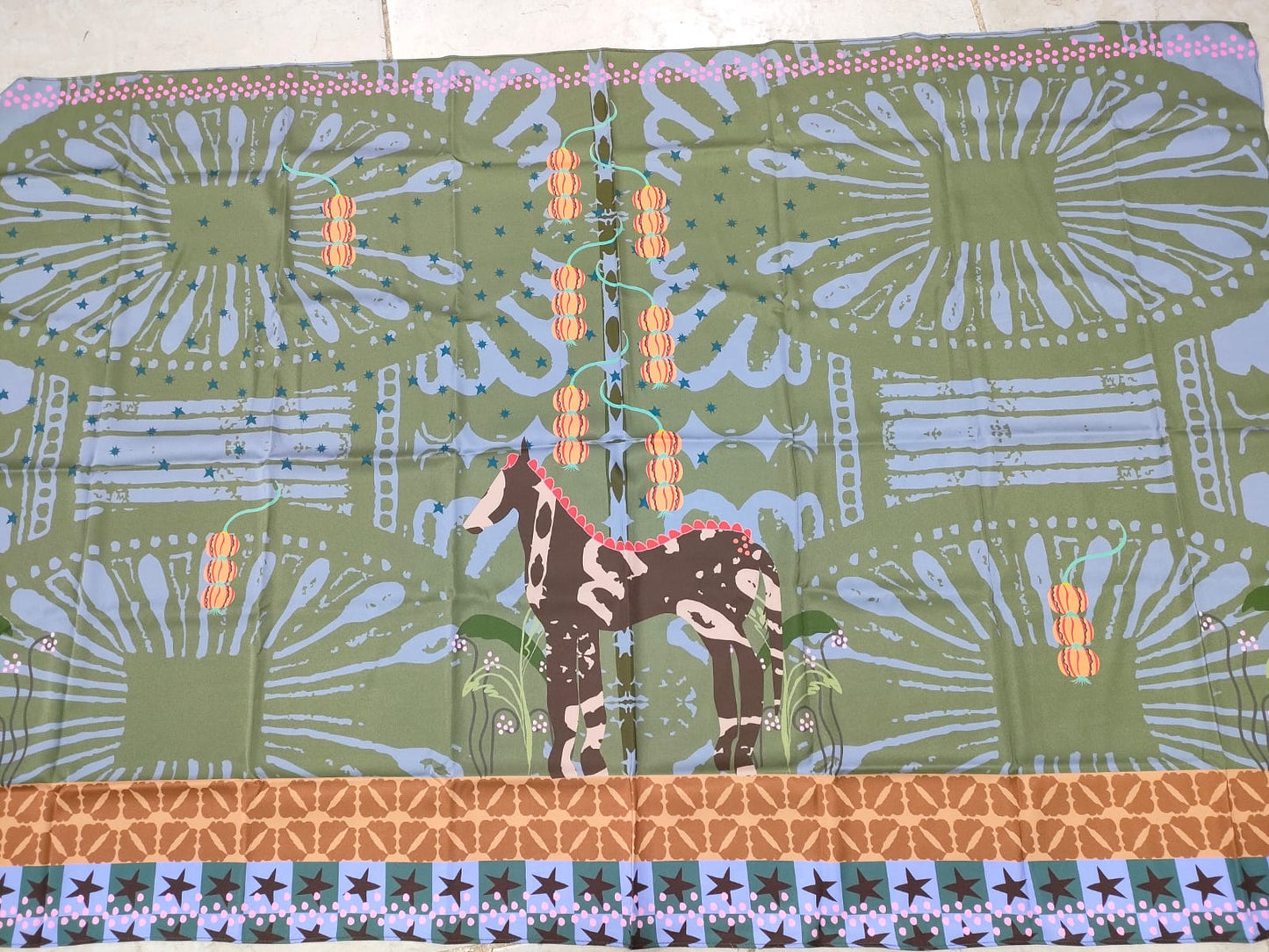 Botanical Horse Caravan Wrap