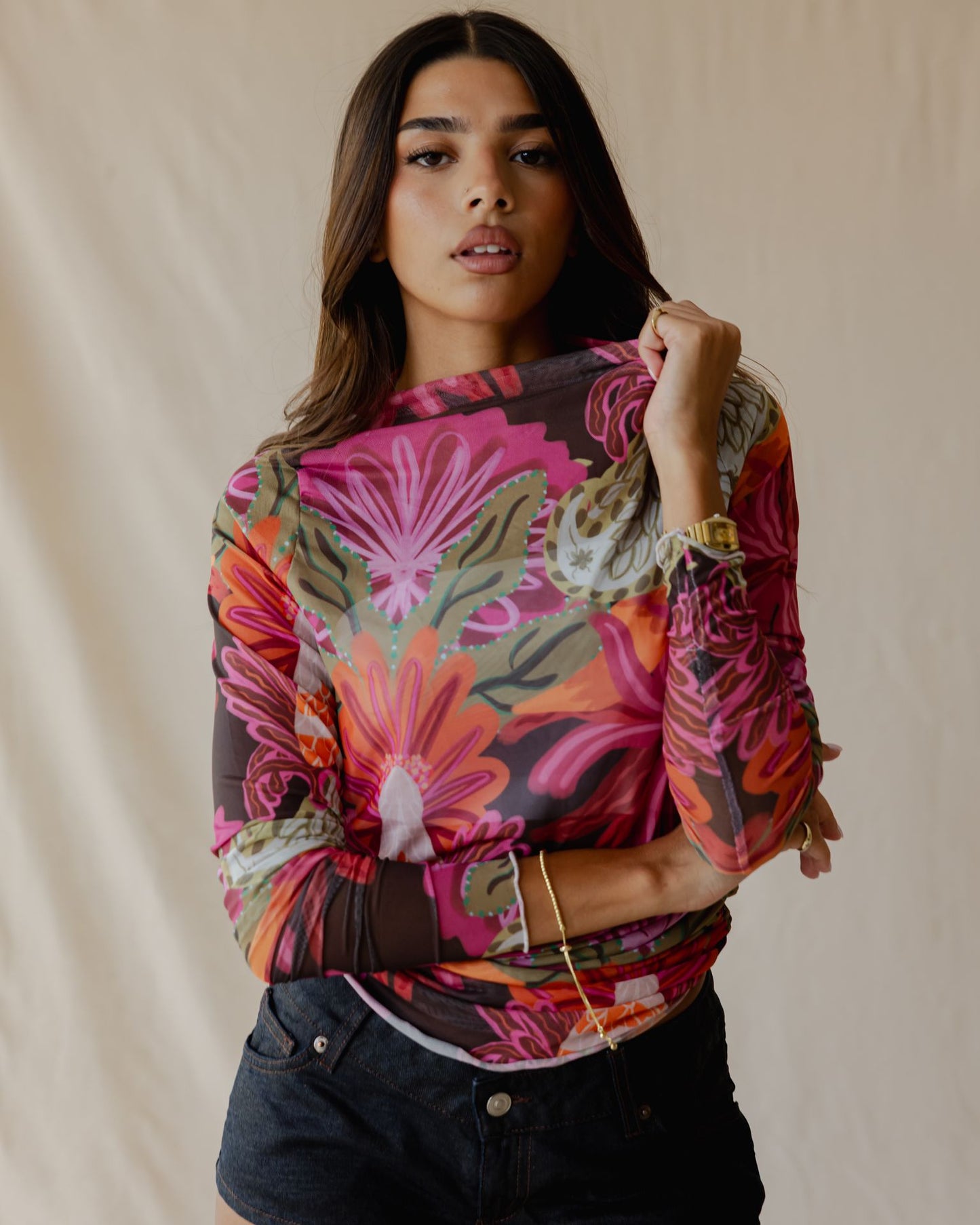 Hickory Sundrift Mesh Top