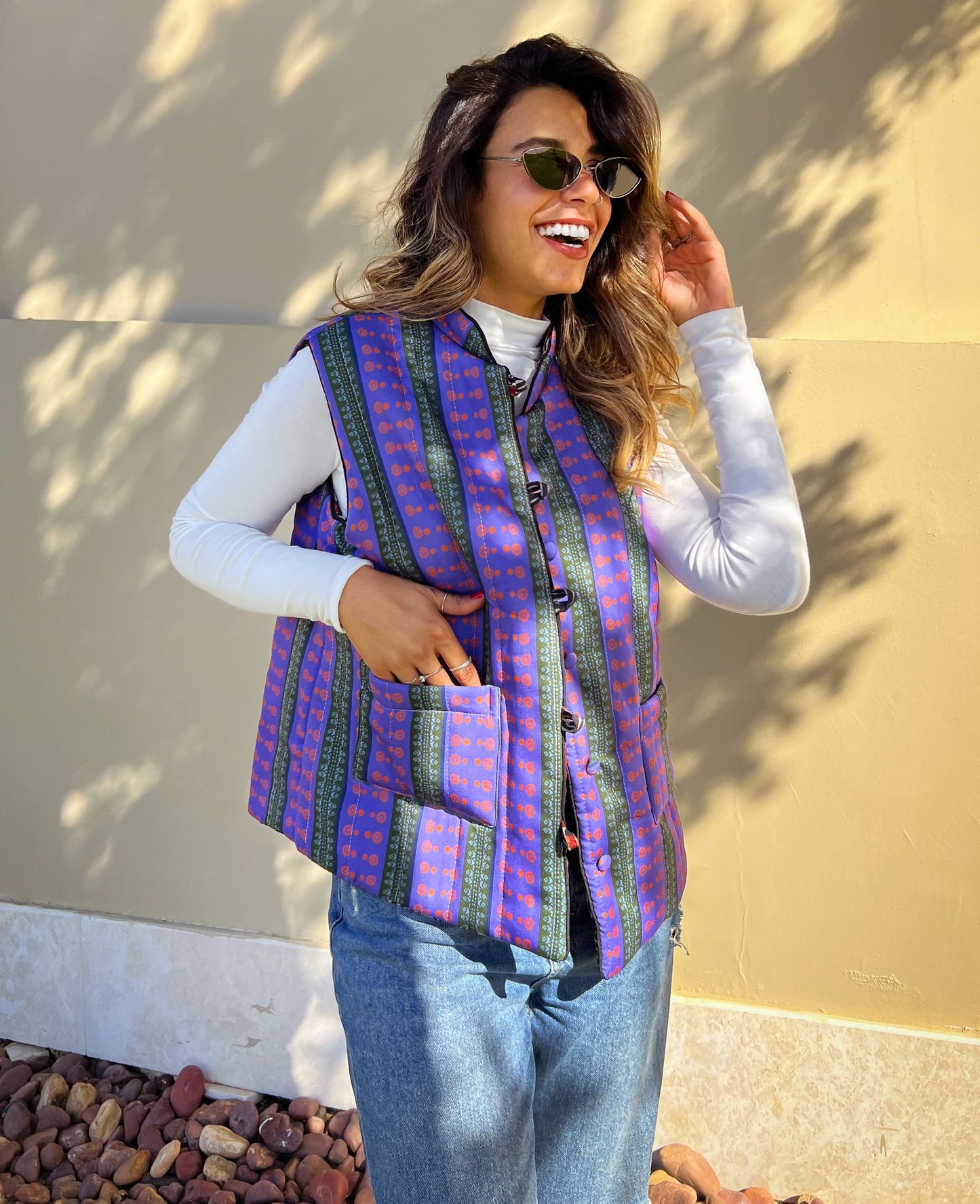 Wild Jungle Reversible Vest Purple