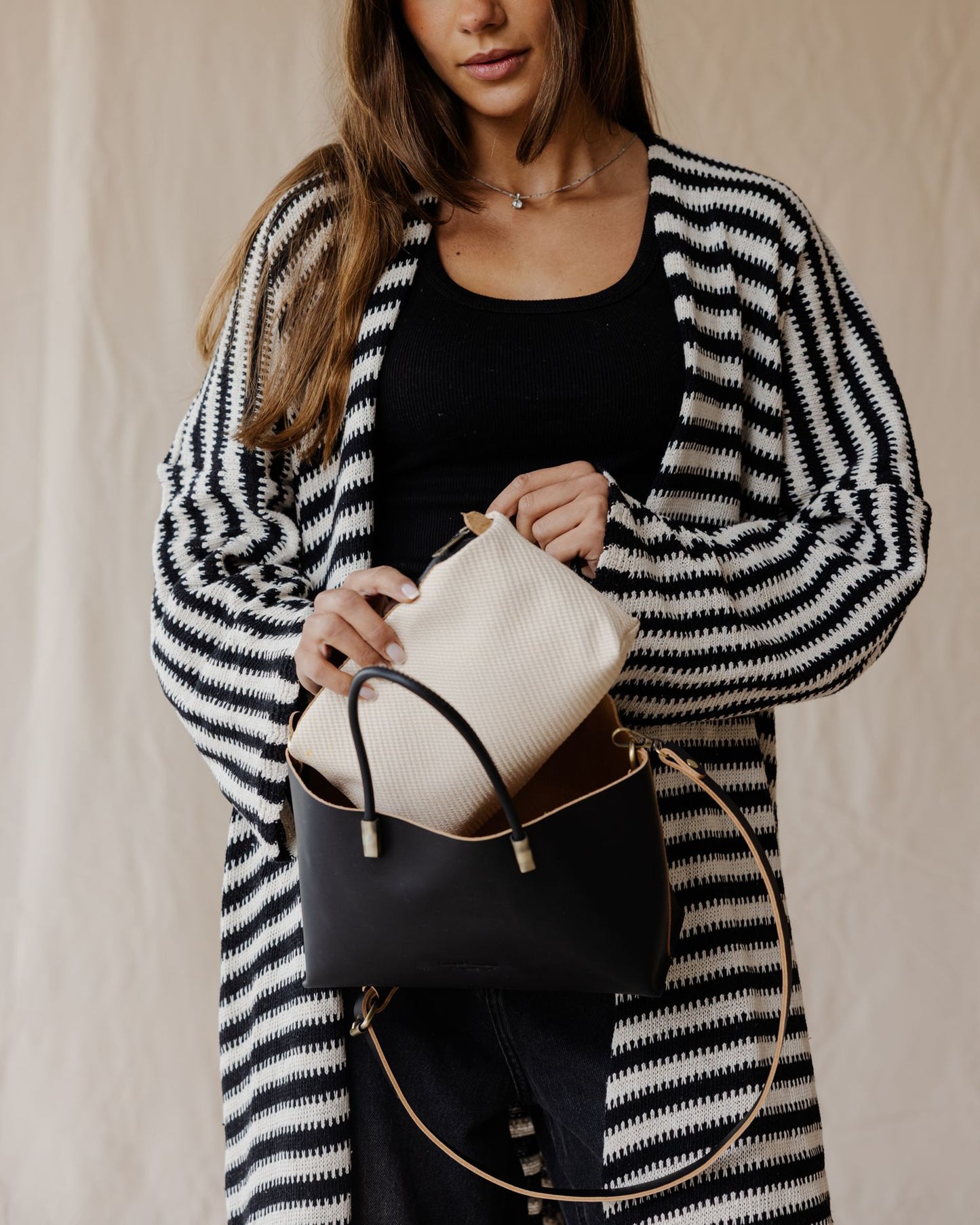 The Luce Genuine Bag In Black