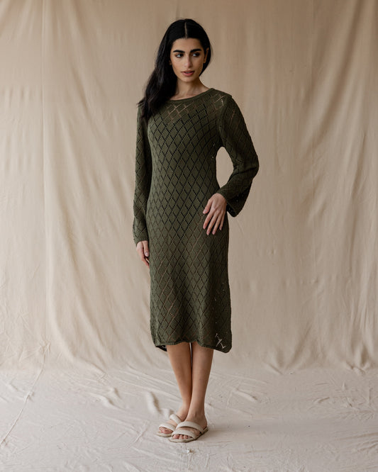 Dusk Olive Knit Dress