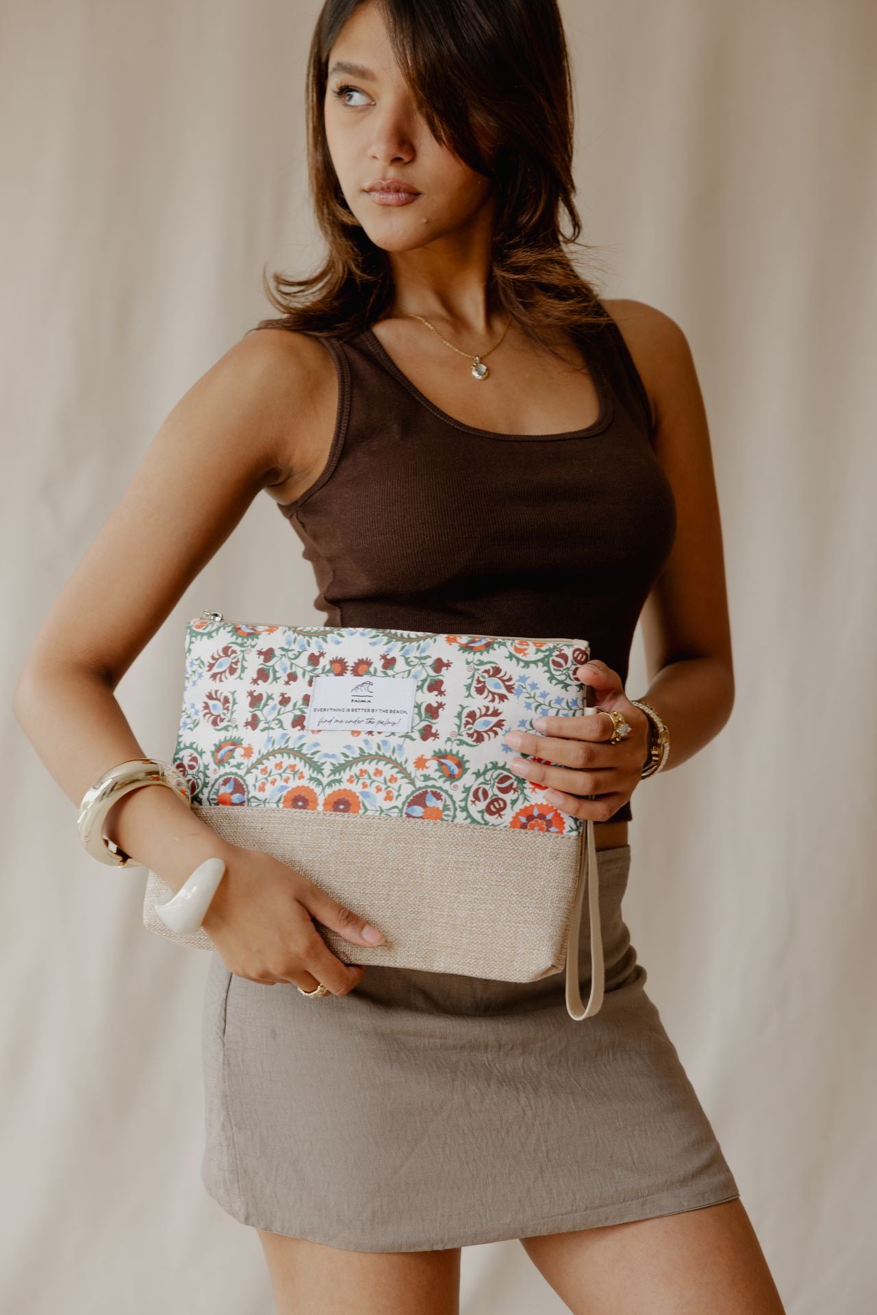 Paisley Swirl Beach Pouch