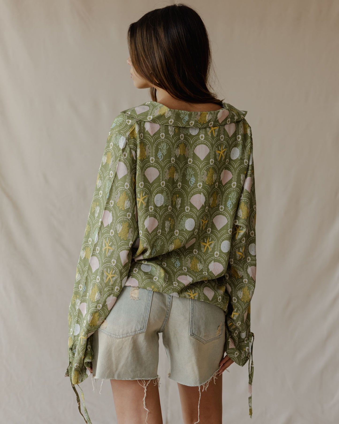 Seaside Garden Shirt Olive