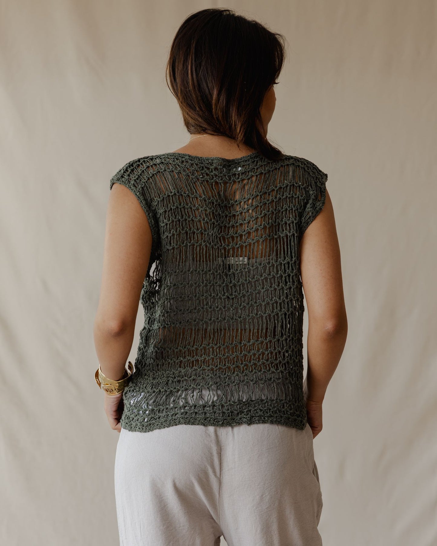 بلوزة "Knit Me Not Olive"