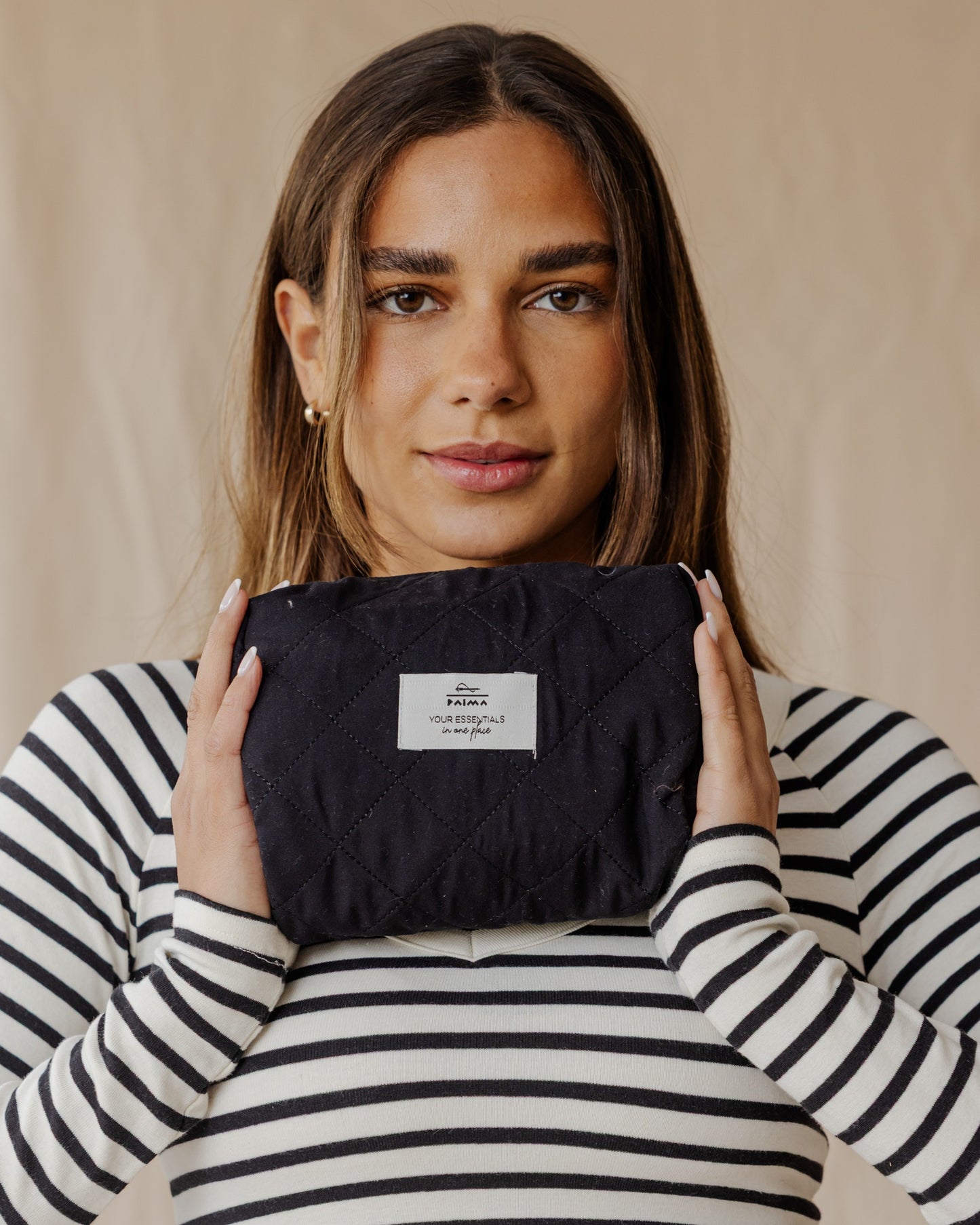 Black Essential Makeup Pouch