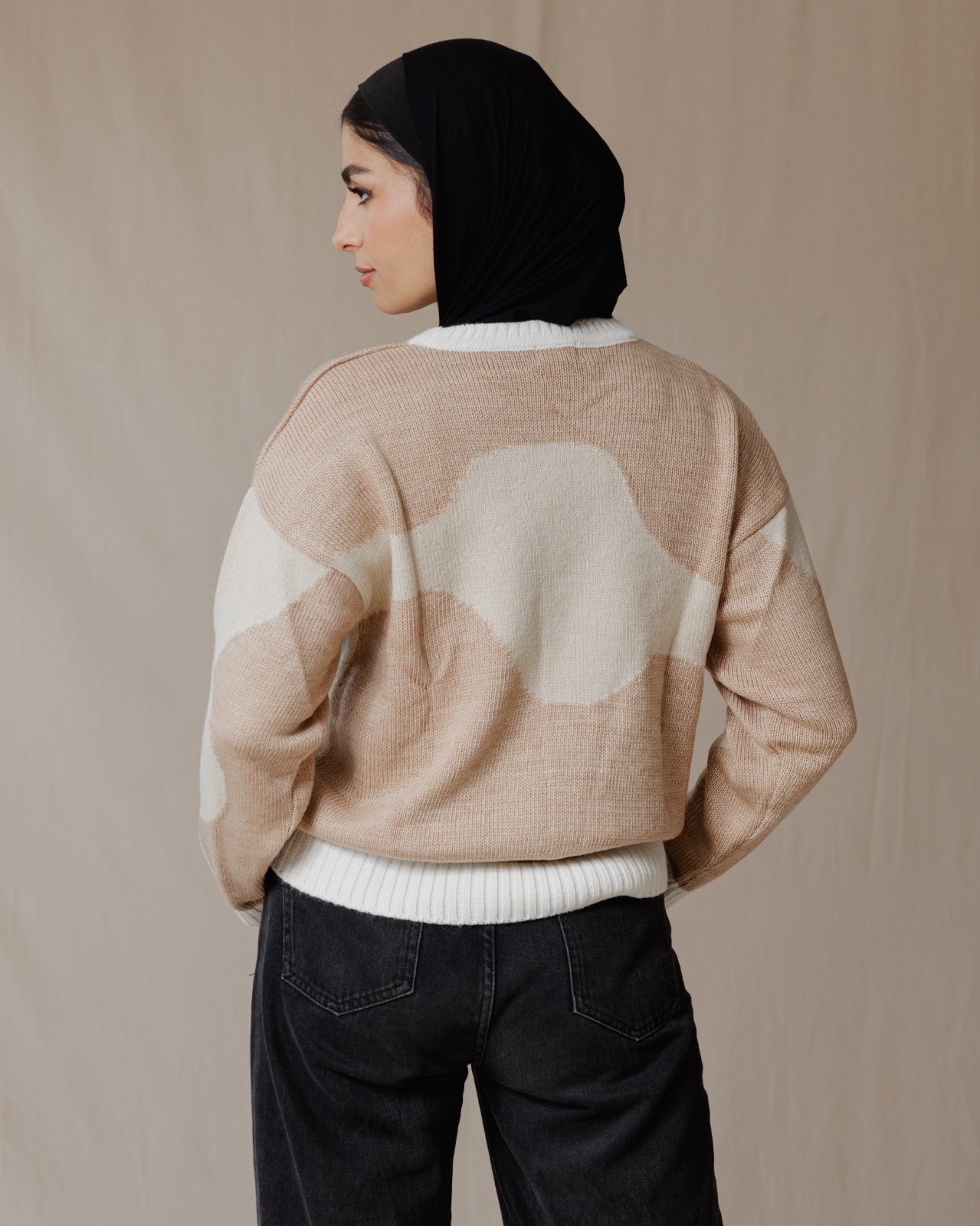 Wave Sweater Cafe X Beige