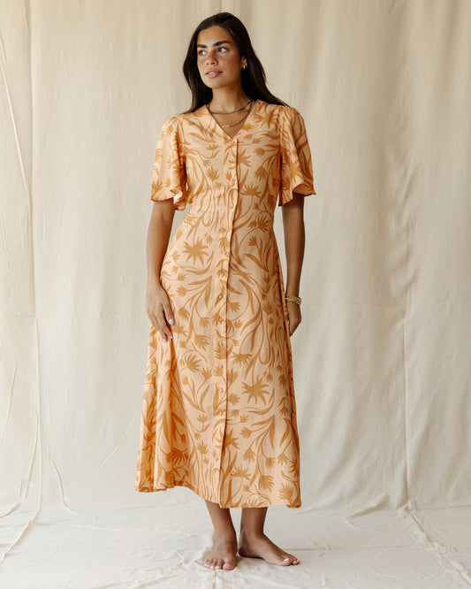 Wilderness Dress In Orange