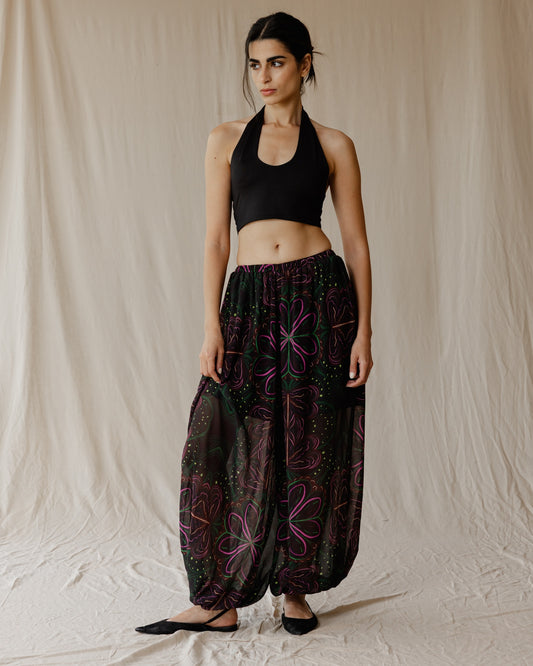 Noir Bloom Pants