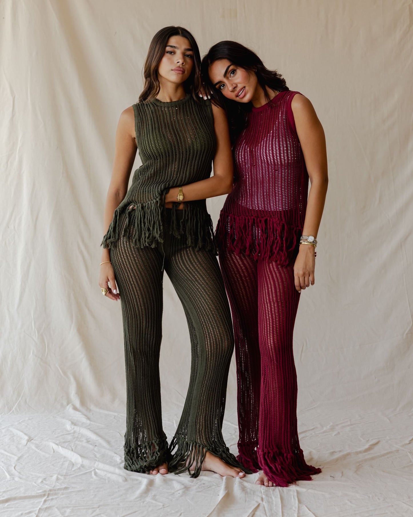 Isla Olive Knit Pants