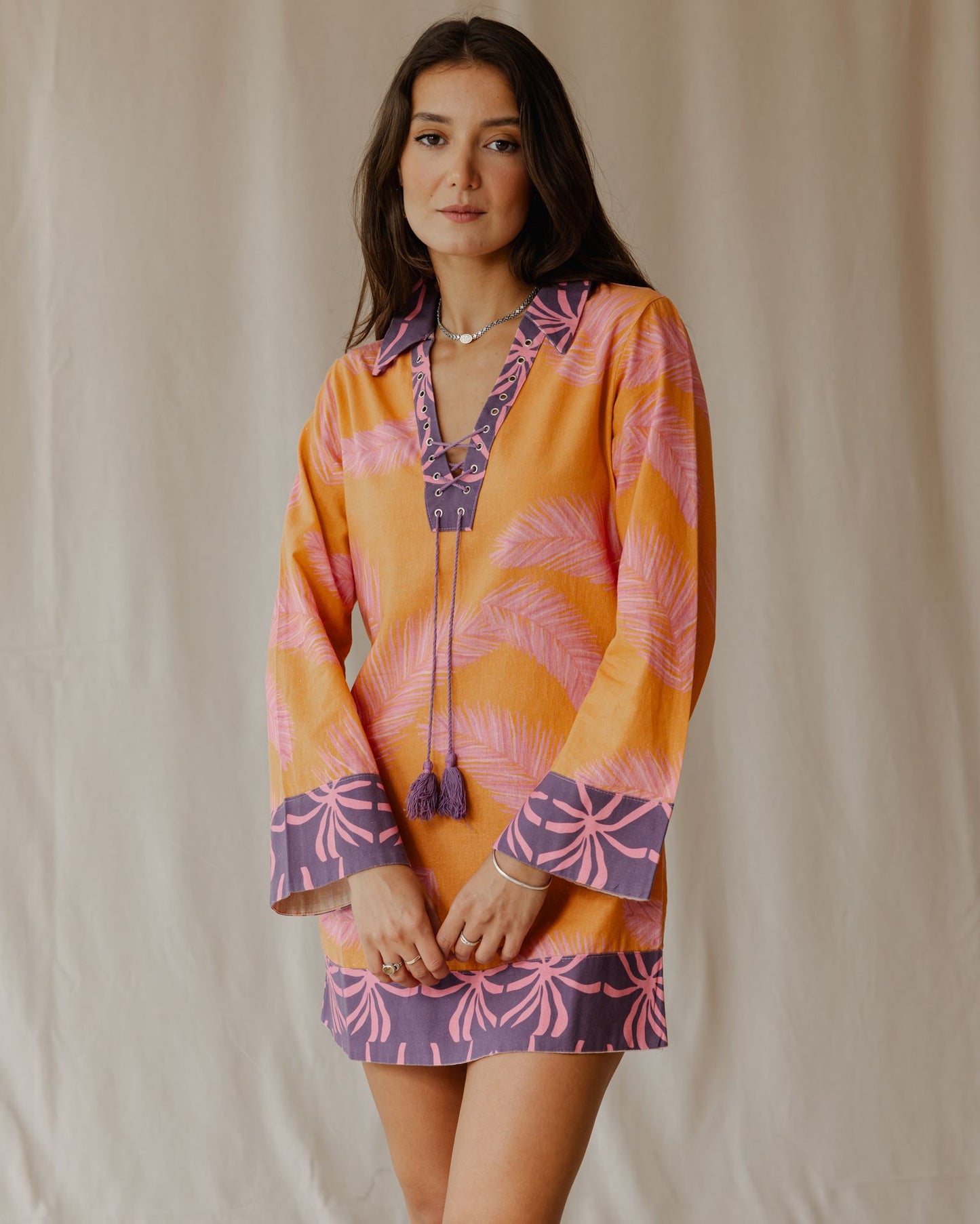 Palmira in Orange Dress