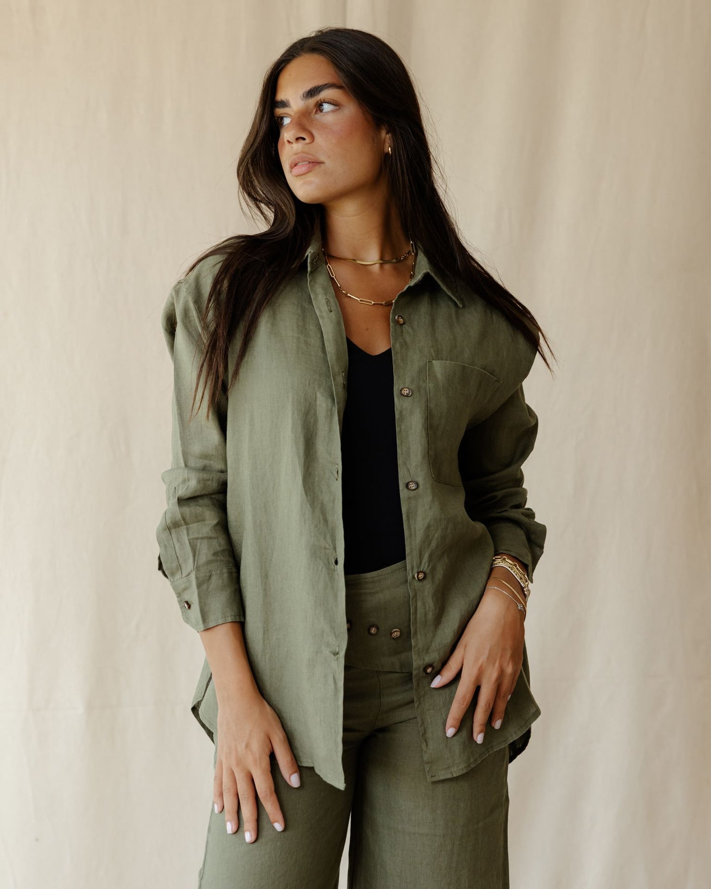 Eira Olive Shirt