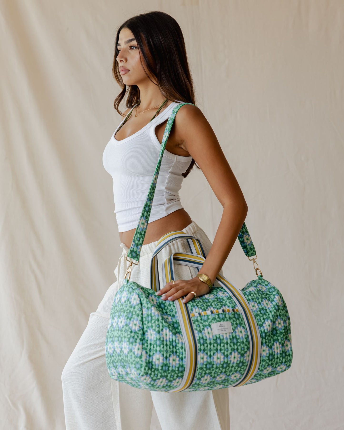 Mediterranean Tile Duffle Bag