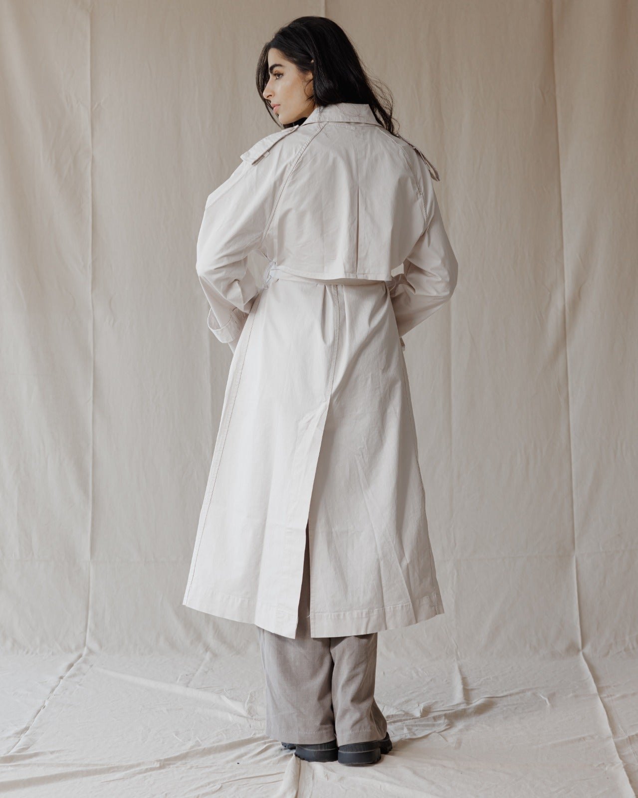 Relax Fit Trench Coat Beige