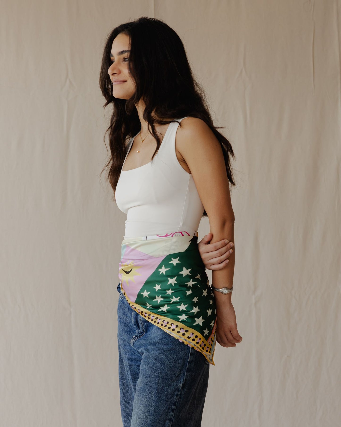 Game Night In Lime Wrap Scarf