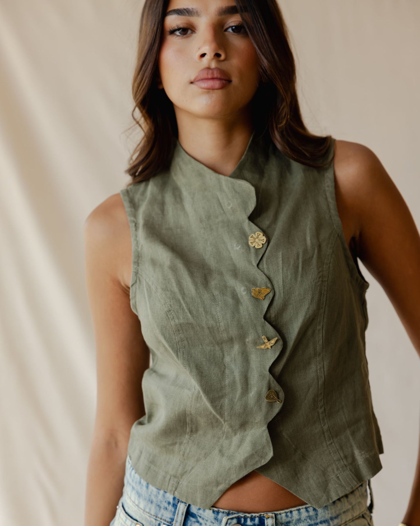 Rooted Olive Vest