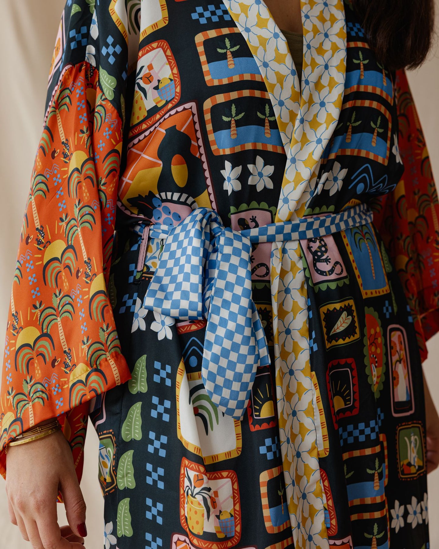 Rooted Legacy Satin Kimono