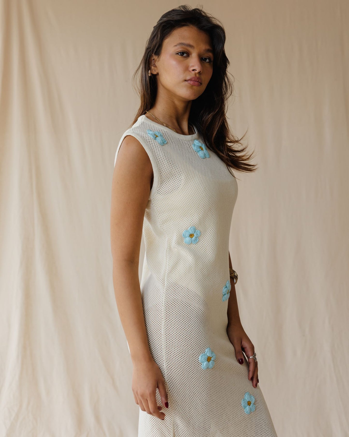 Off-White Daisy Drift Dress