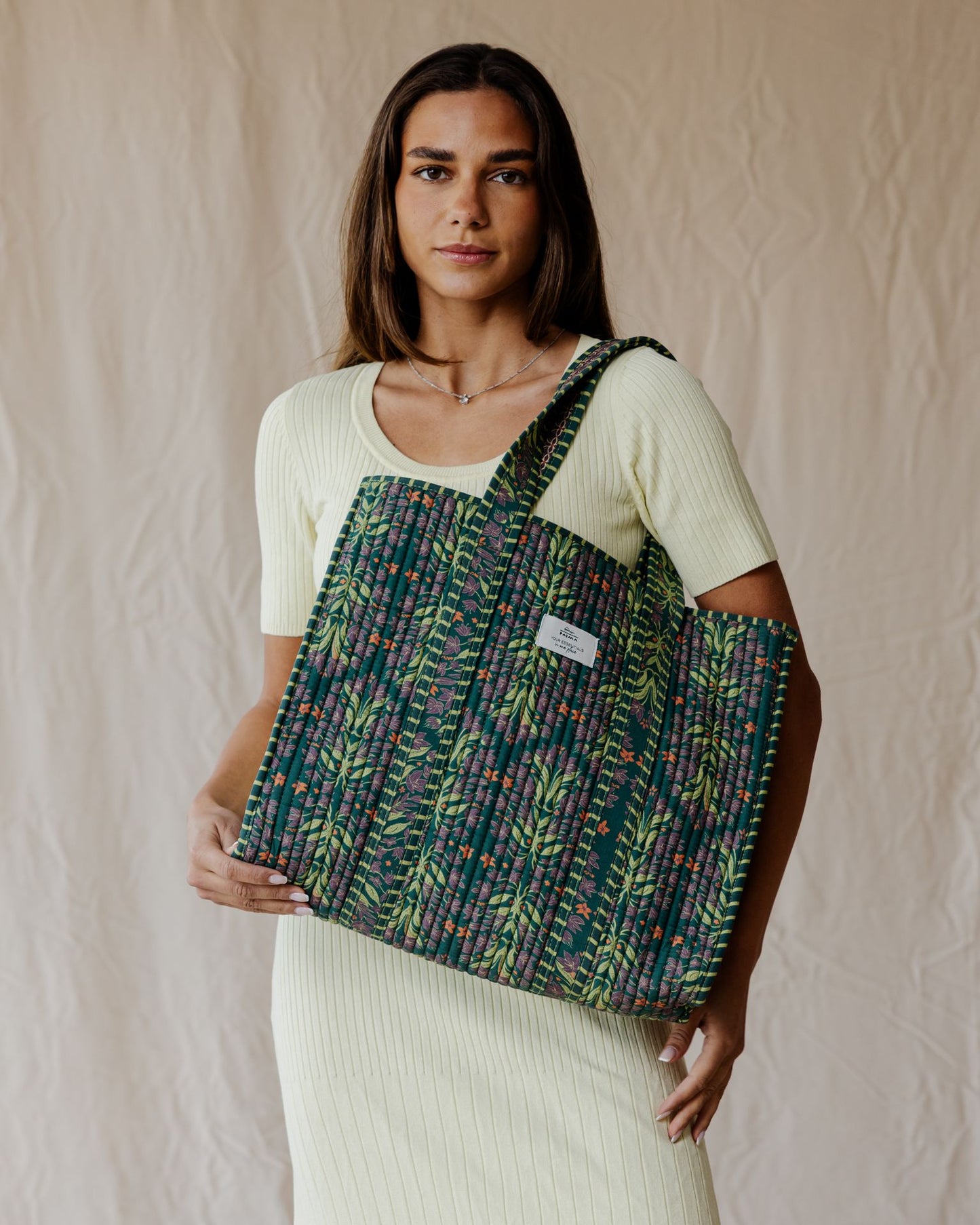 Emerald City Quilted Tote Bag