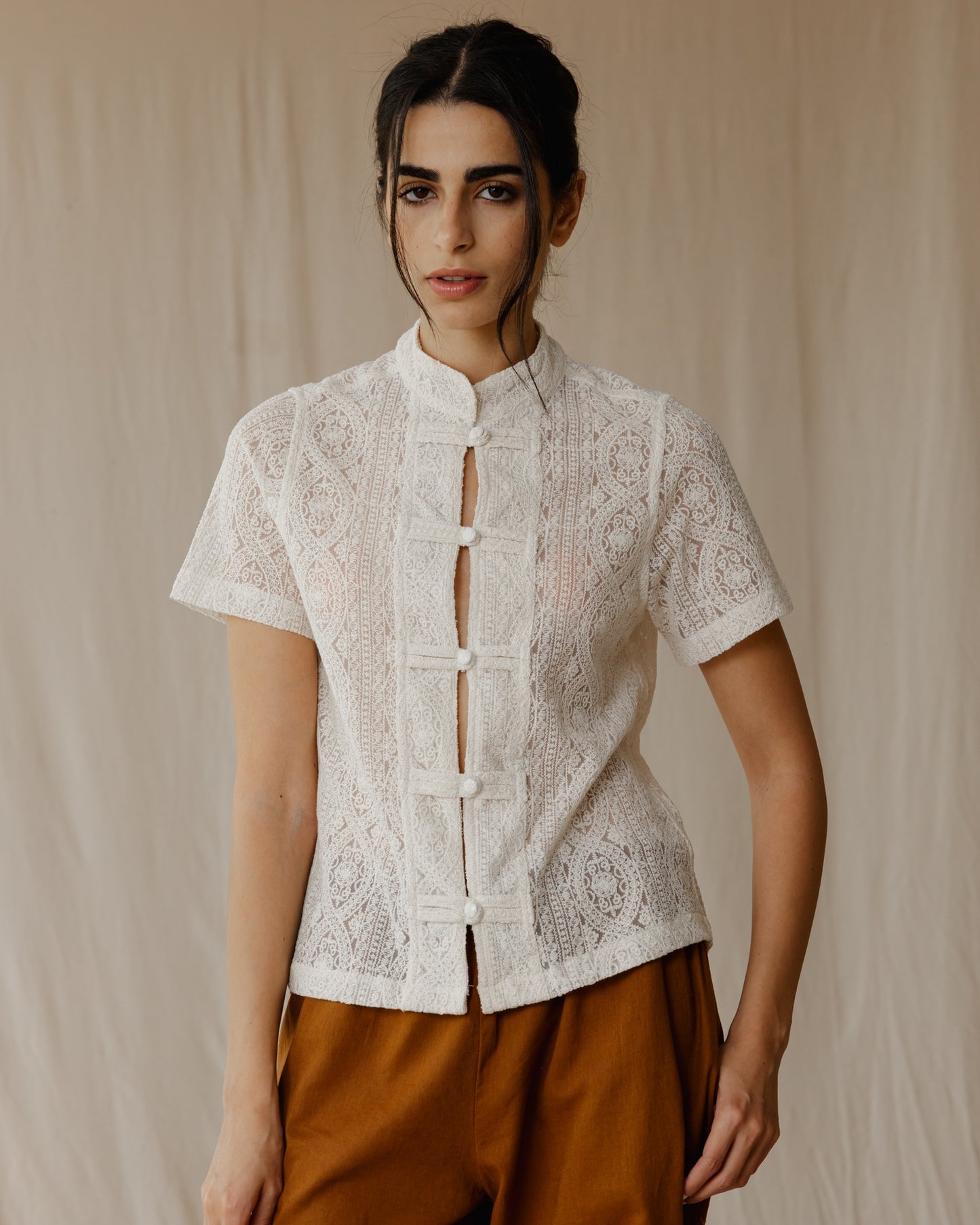 Lace Knot Blouse