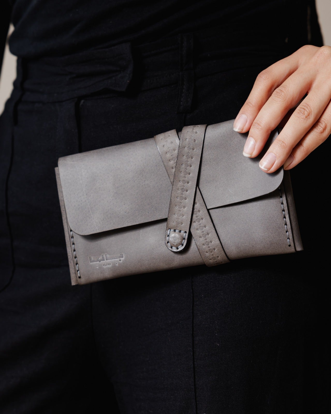 Mahalla Genuine Purse Grey