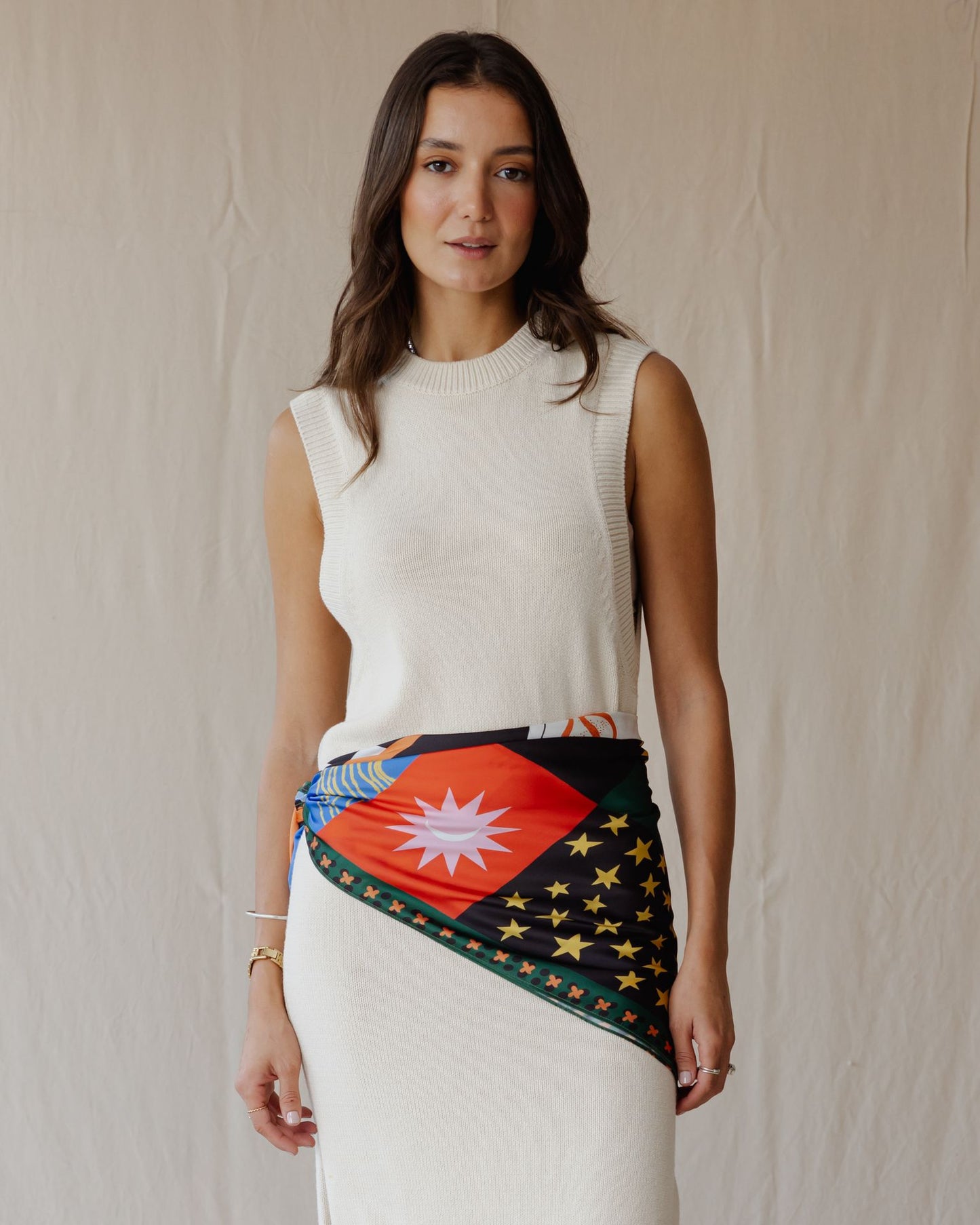 Game Night In Dark Wrap Scarf