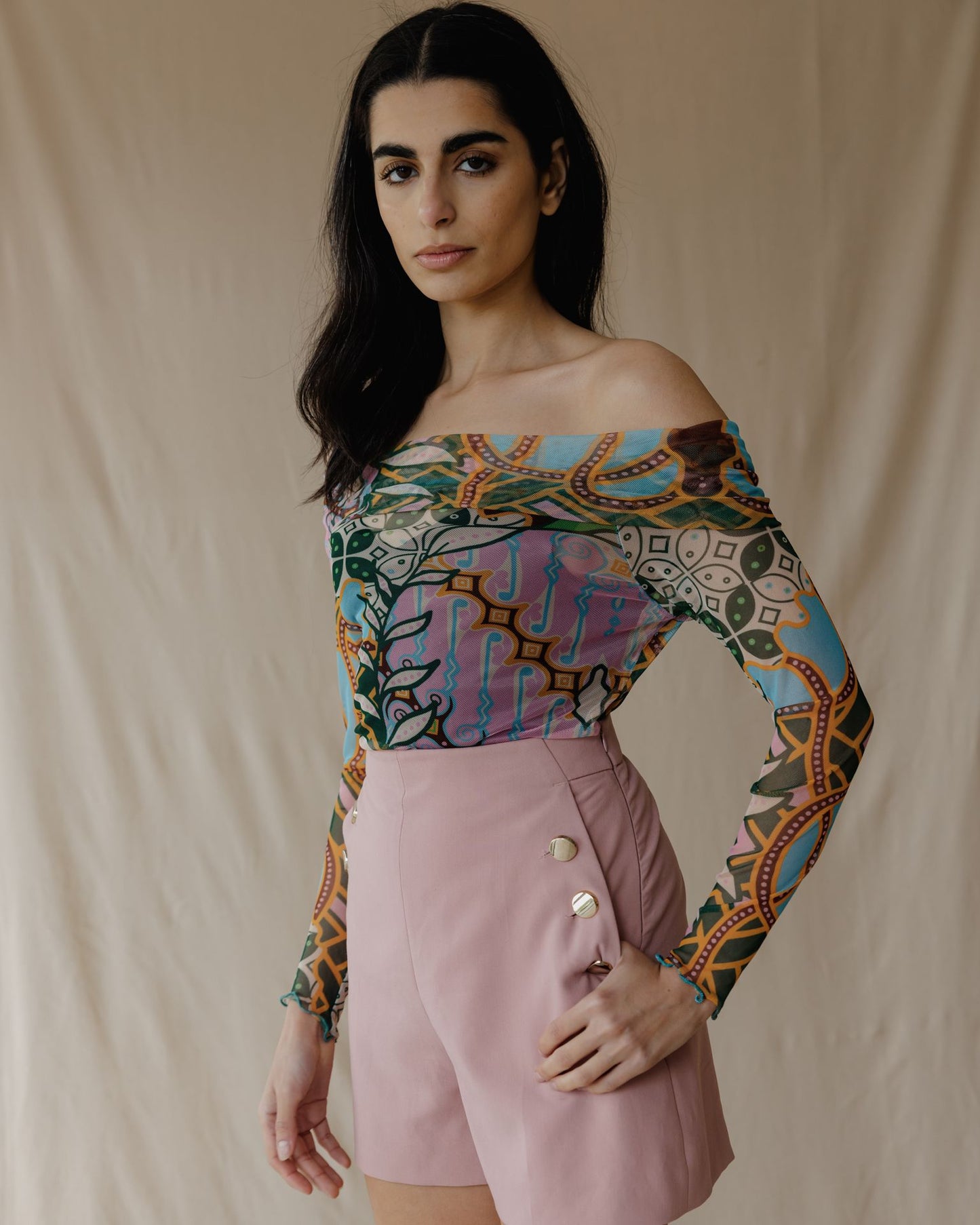Emerald Oasis Mesh Top