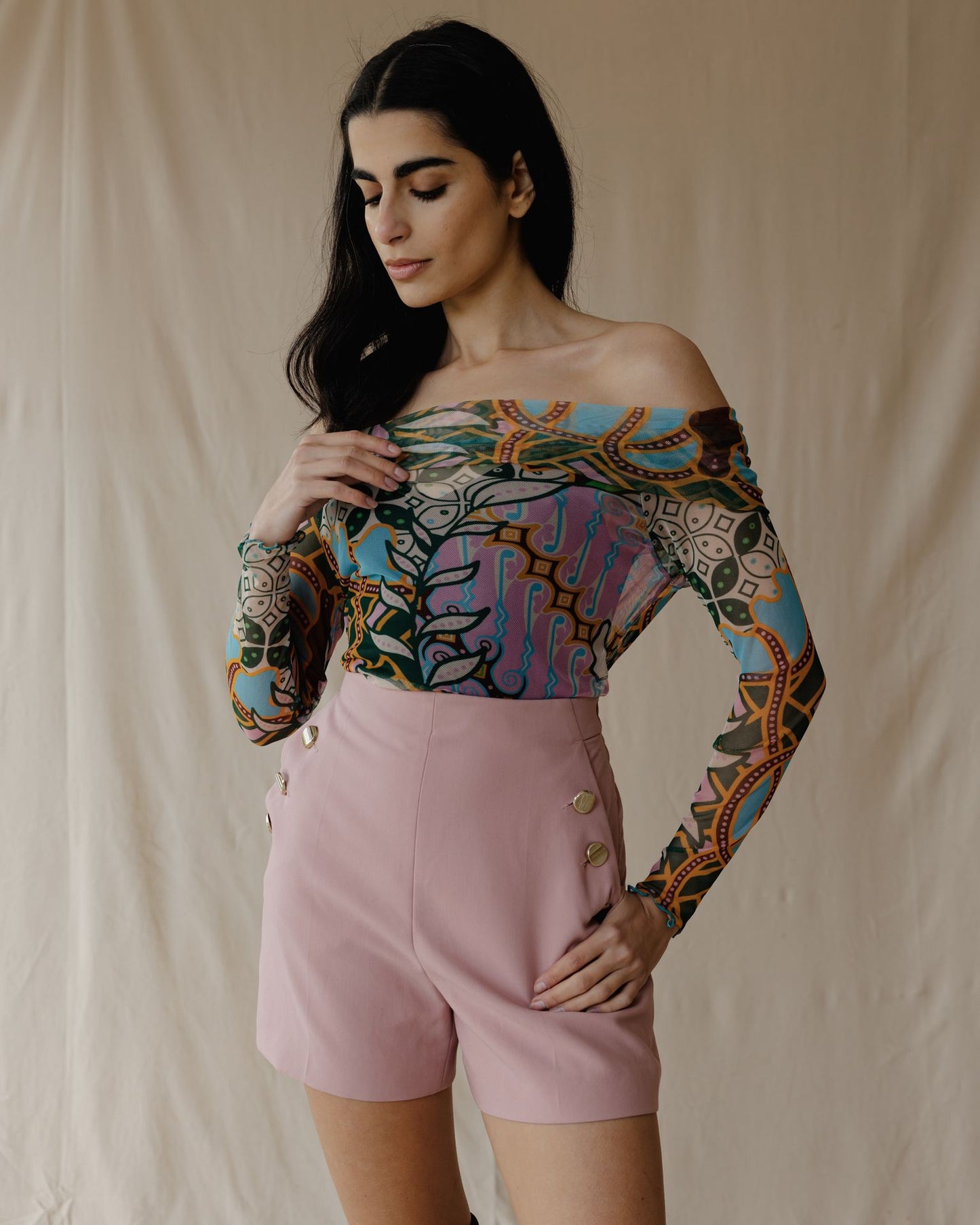 Emerald Oasis Mesh Top