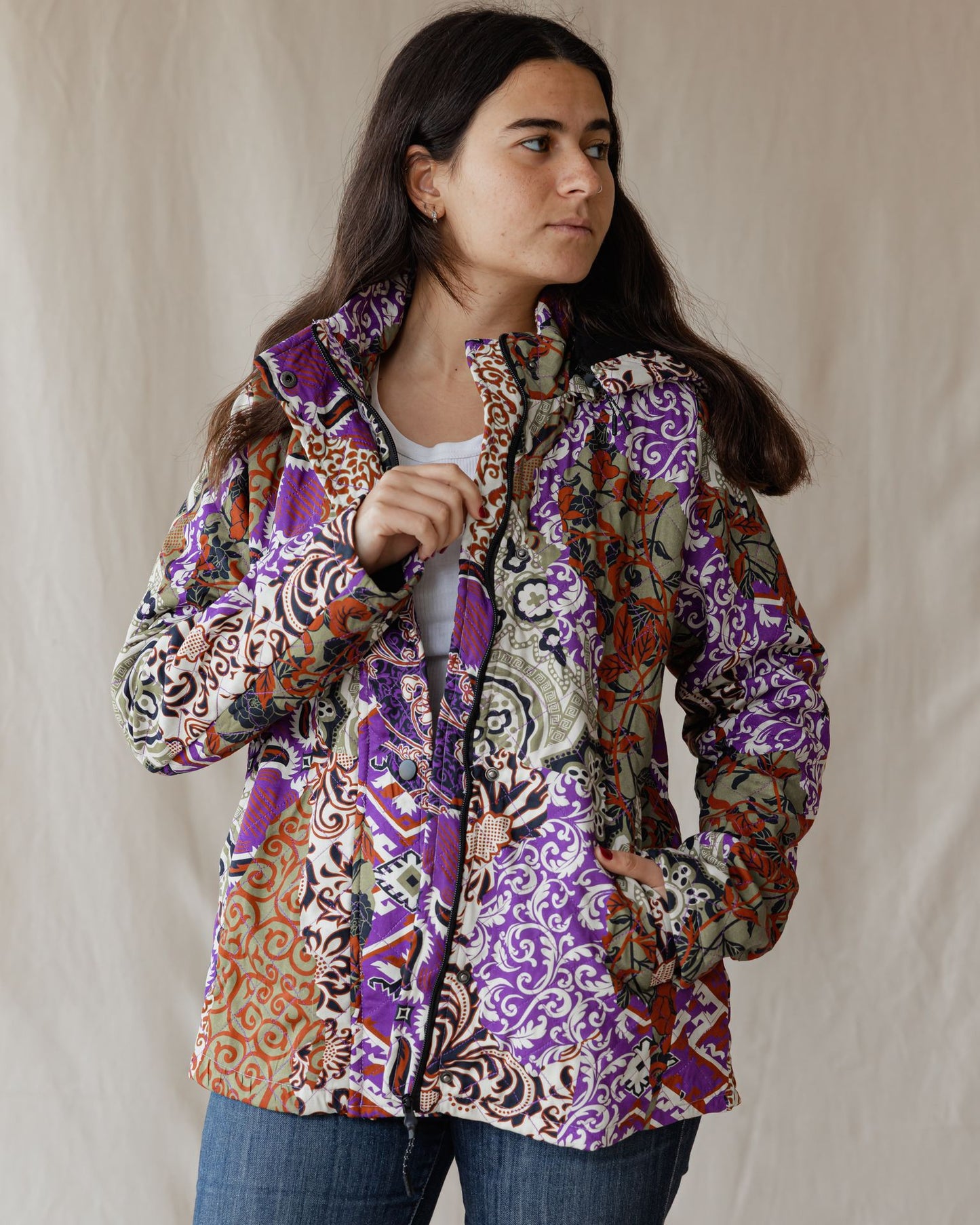 Persian Mirage Jacket In Purple