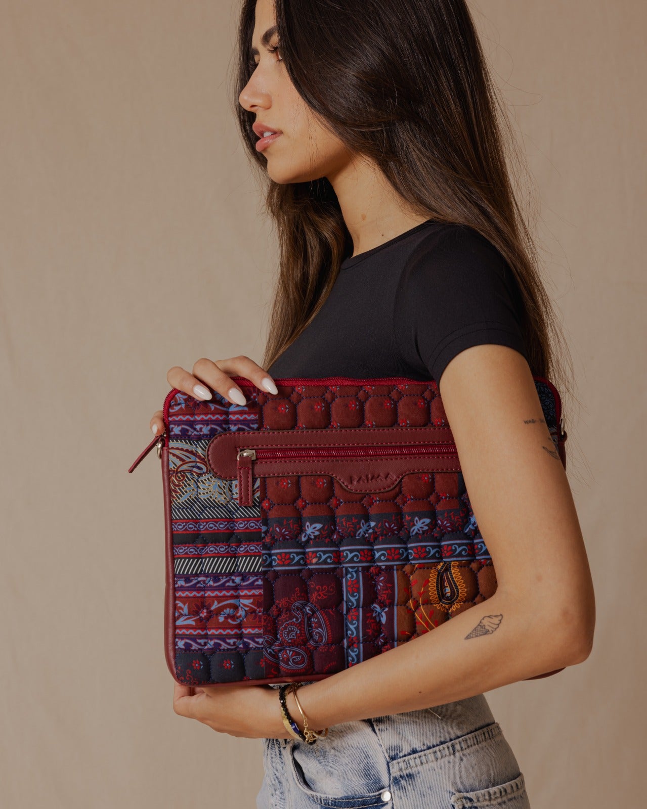 Paisley Patchwork Quilted Sleeve