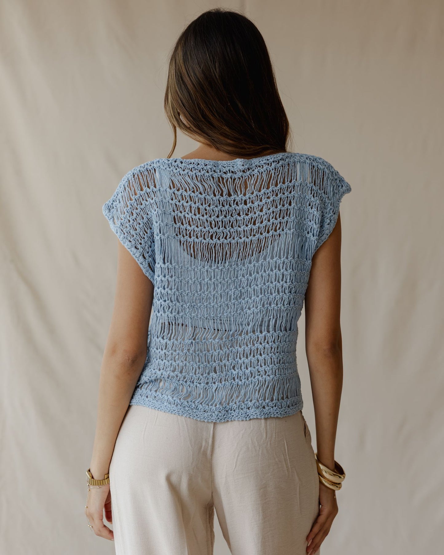 بلوزة Knit Me Not Baby Blue