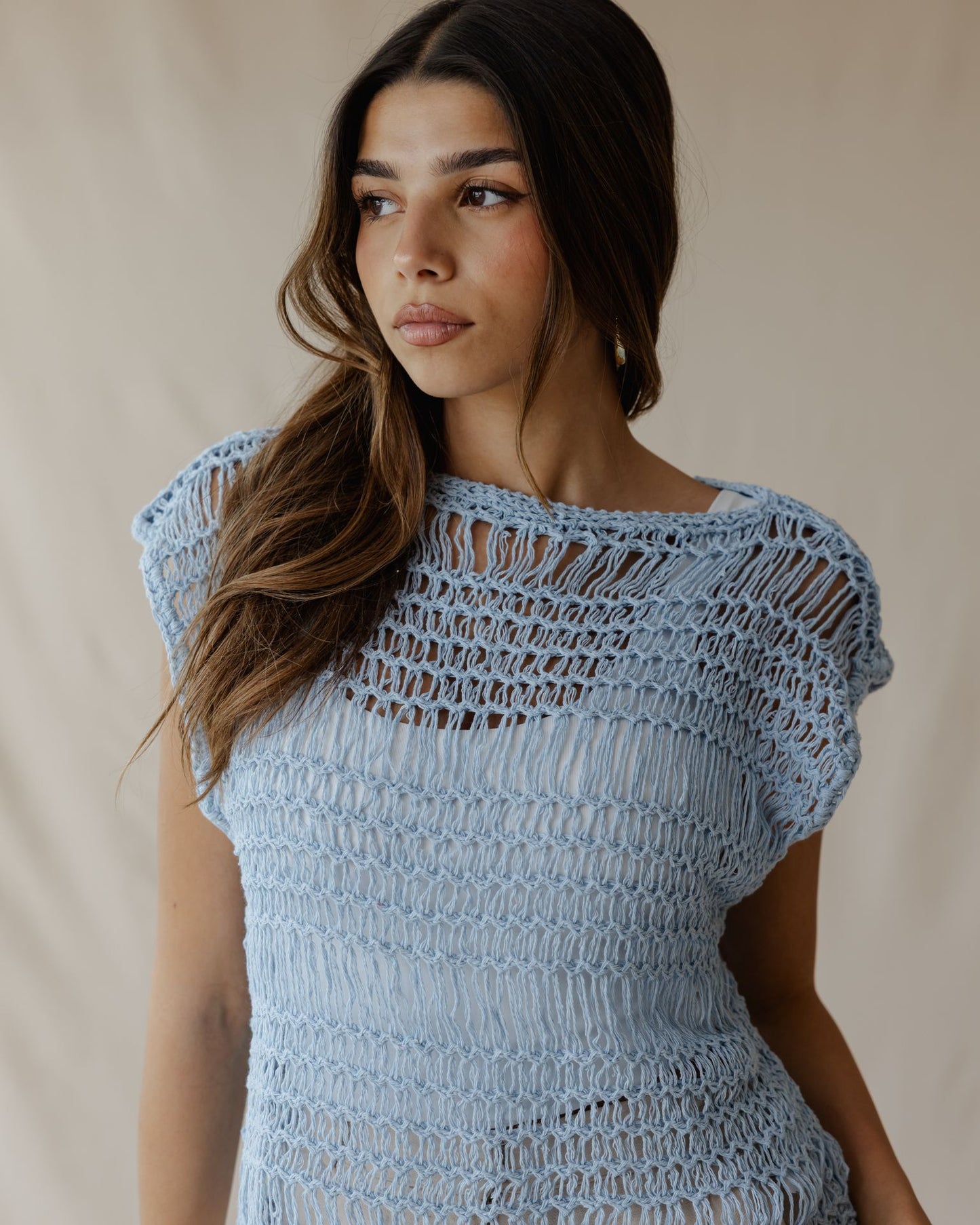 بلوزة Knit Me Not Baby Blue