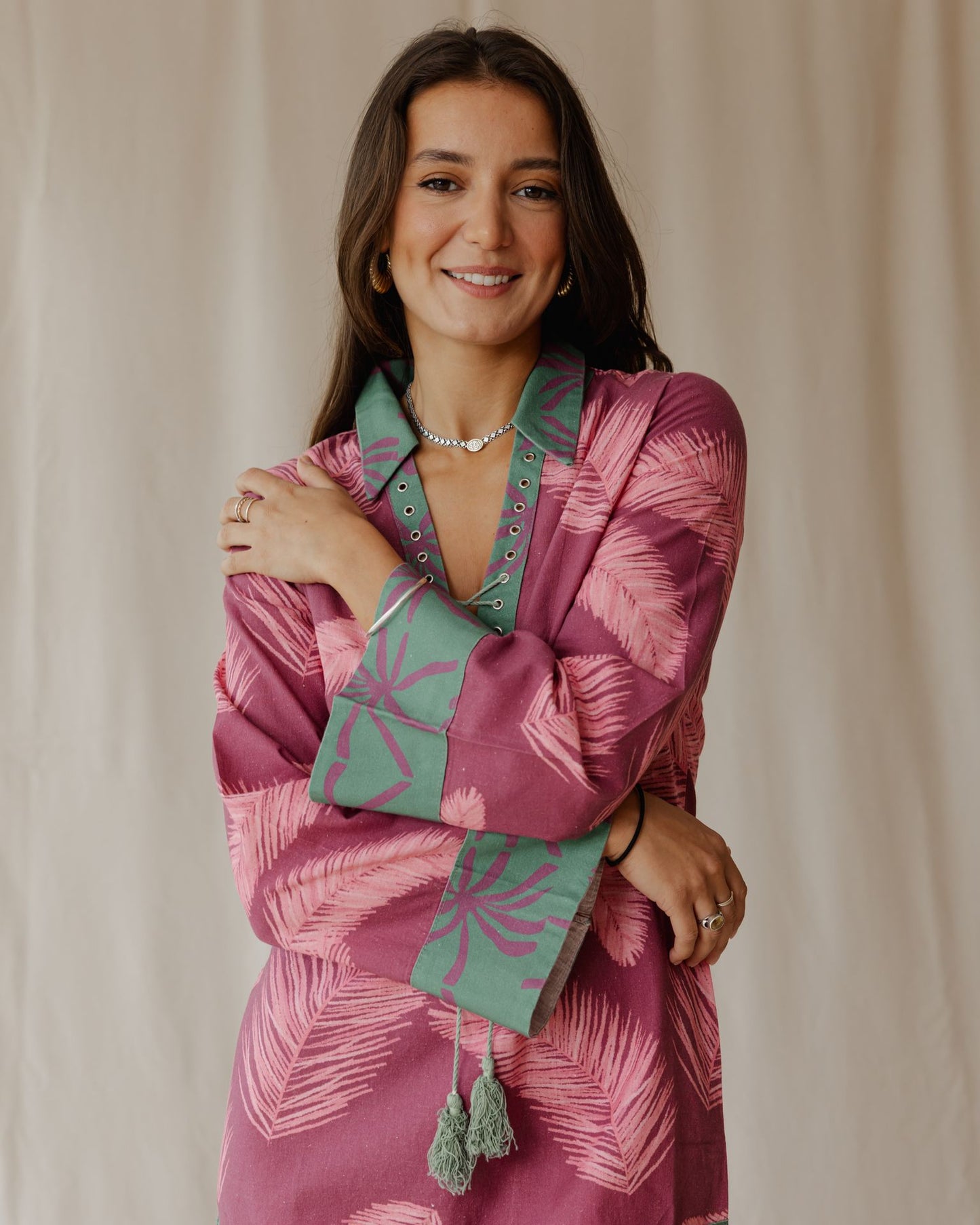 Palmira In Fuchsia Dress
