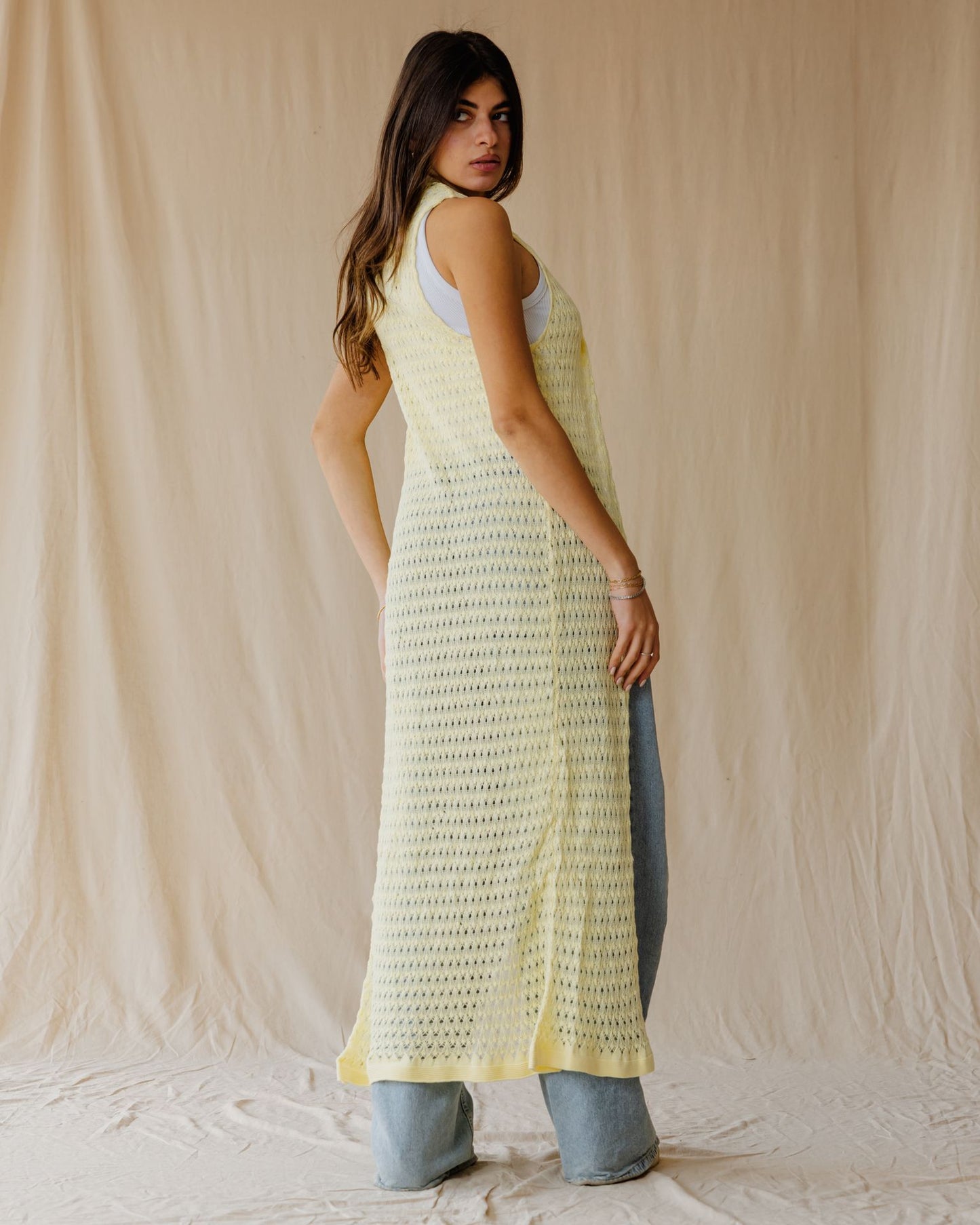 Sunset Trico Butter Cardigan