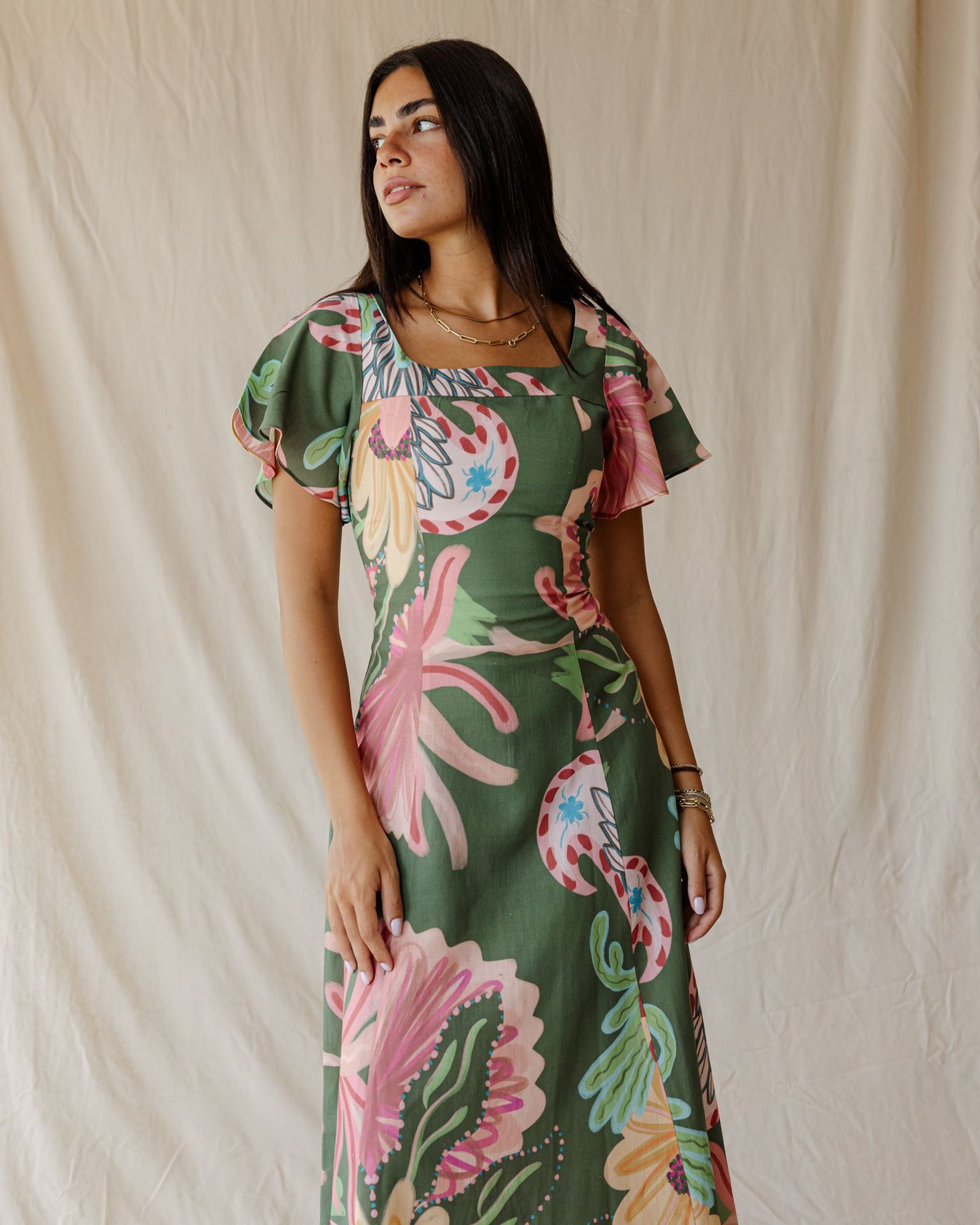 Sundrift Dress In Green