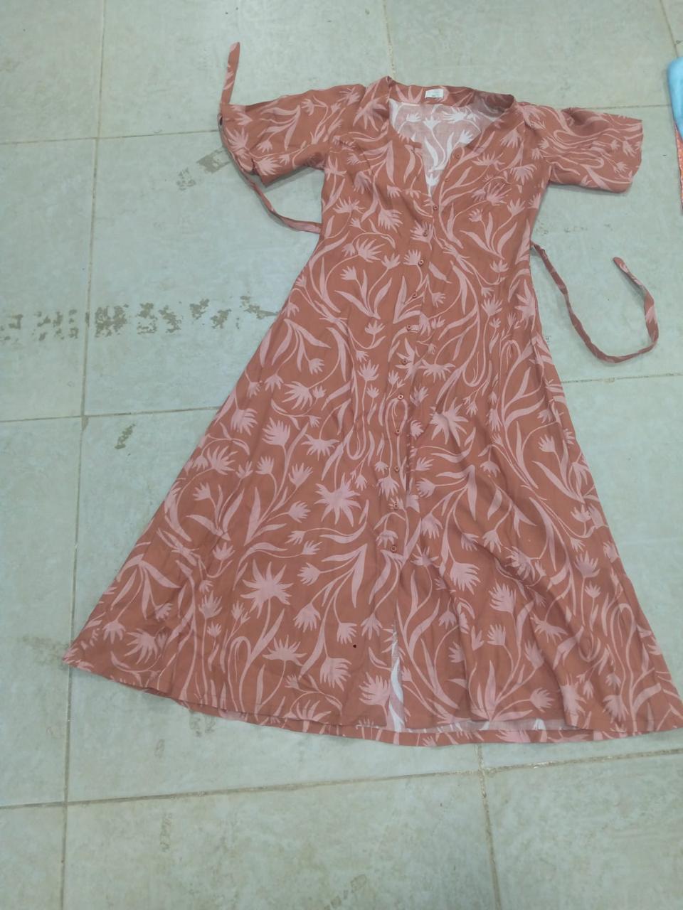 Wilderness Dress In Terracotta