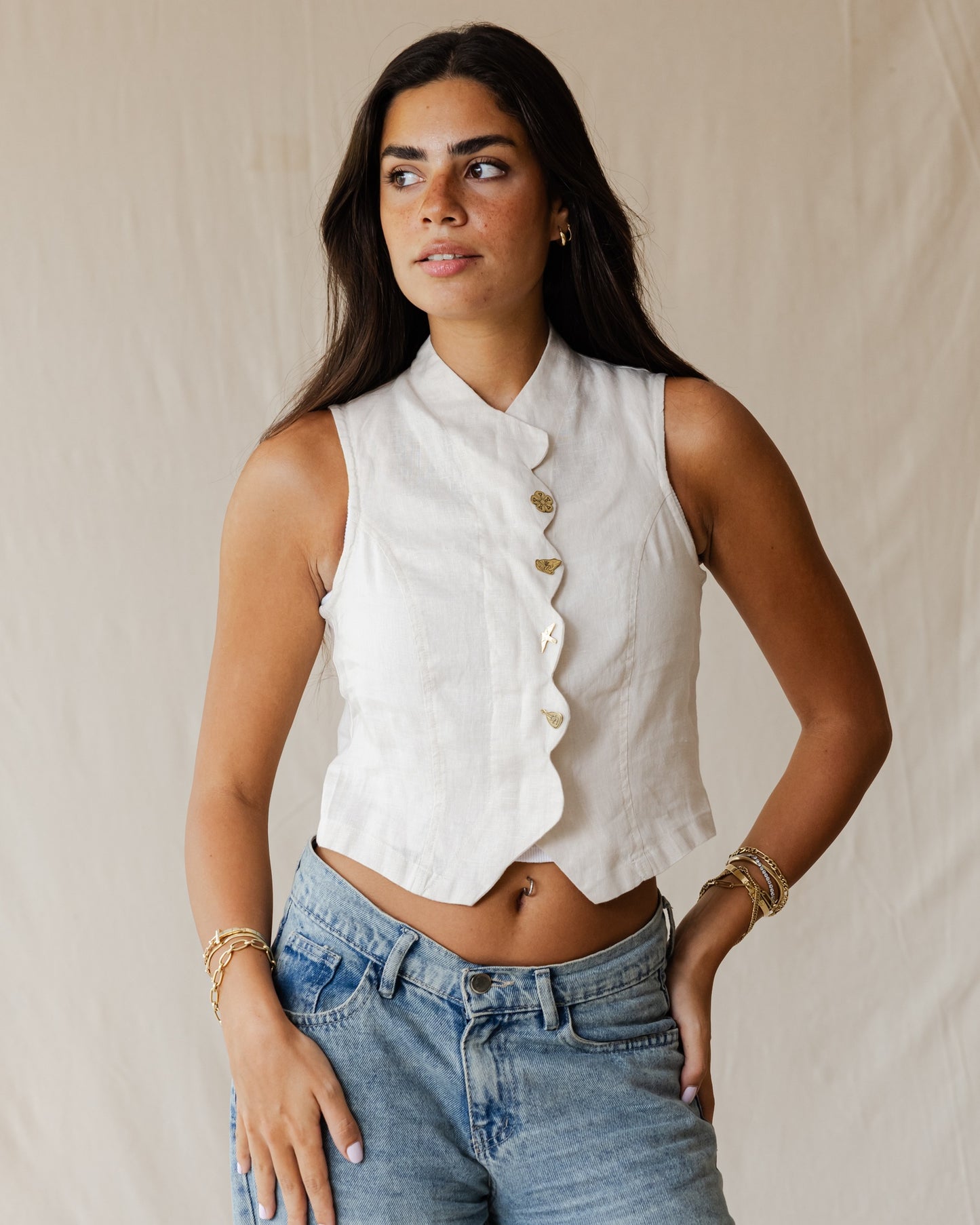 صدرية من ماركة Rooted Off-White