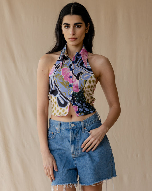 Sky Patchwork Shirt